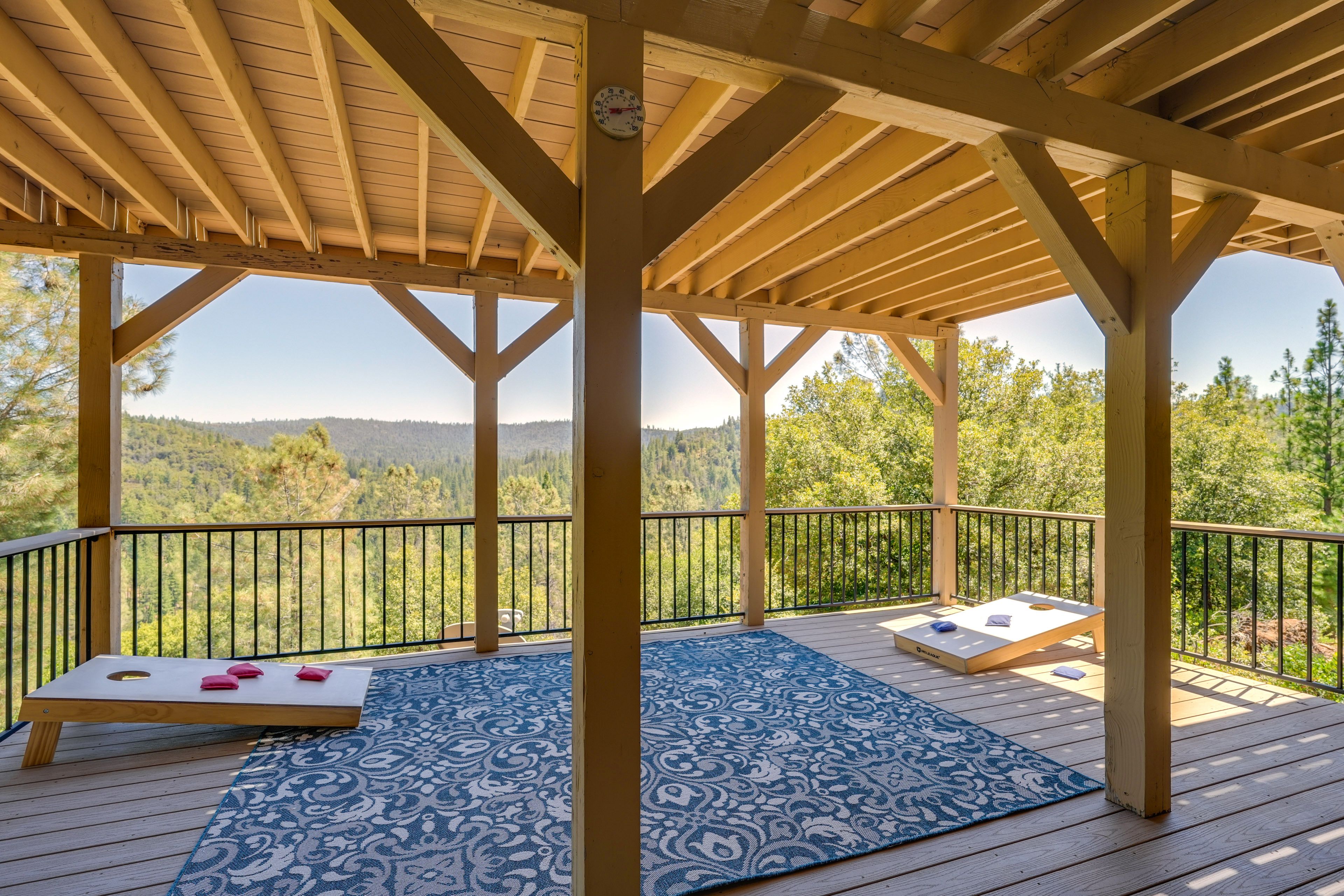 Lower Deck | Private Hot Tub | Mountain Views