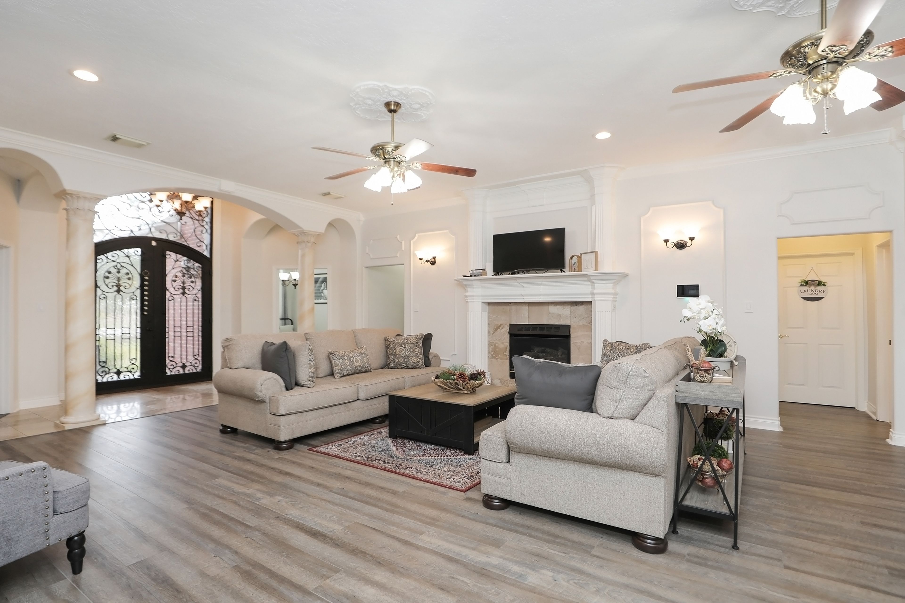 Living Room | Smart TV | Single-Story Home