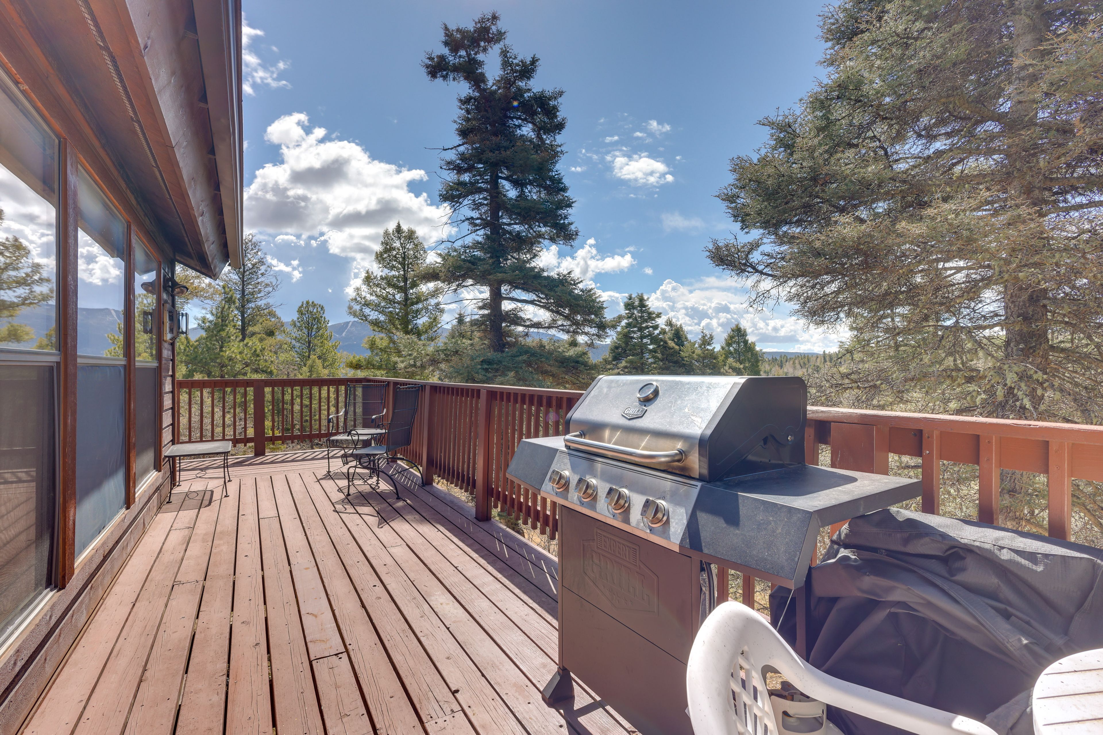 Deck | Gas Grill | Mountain Views