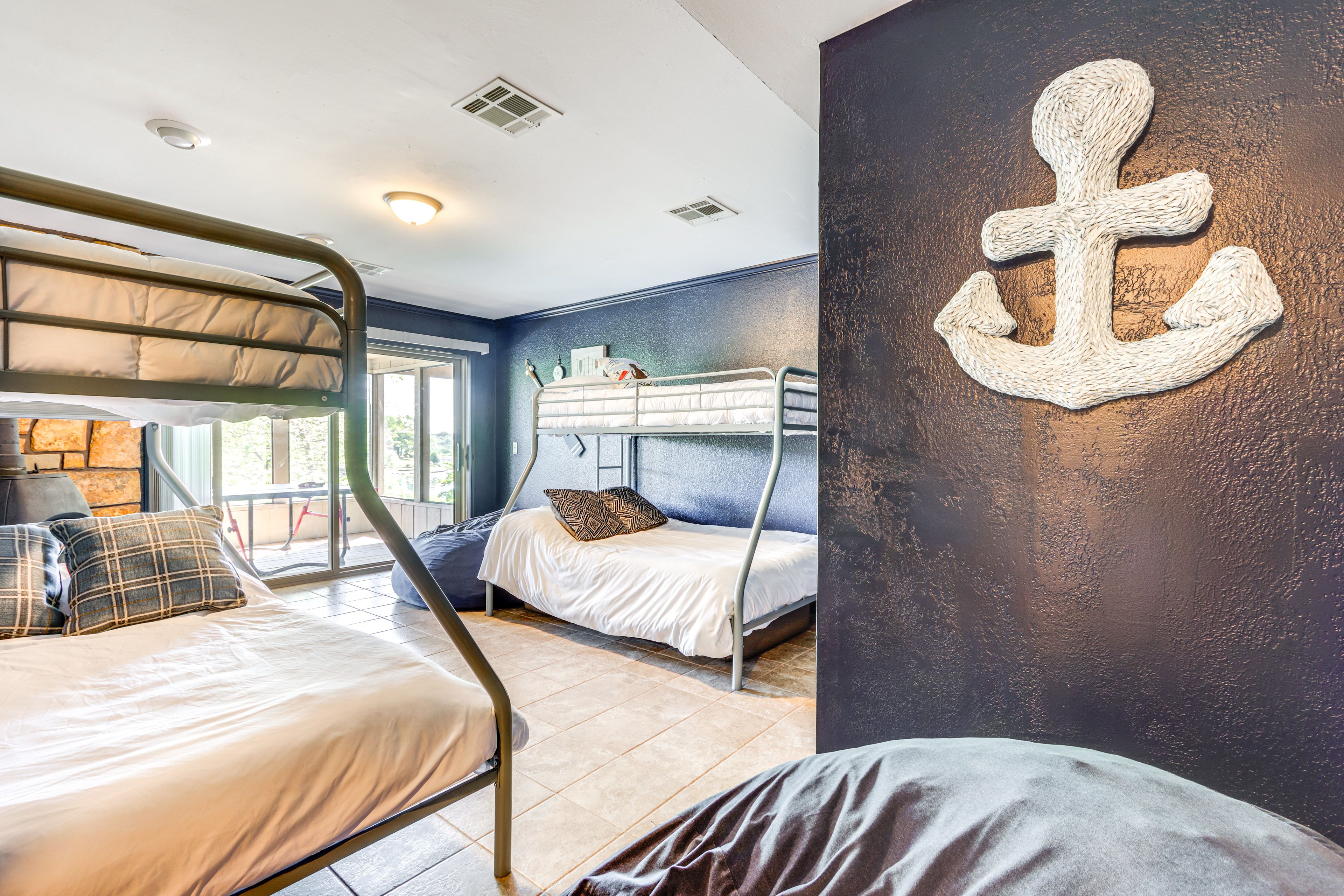 Bedroom 4 | 2 Twin/Queen Bunk Beds | Basement Level