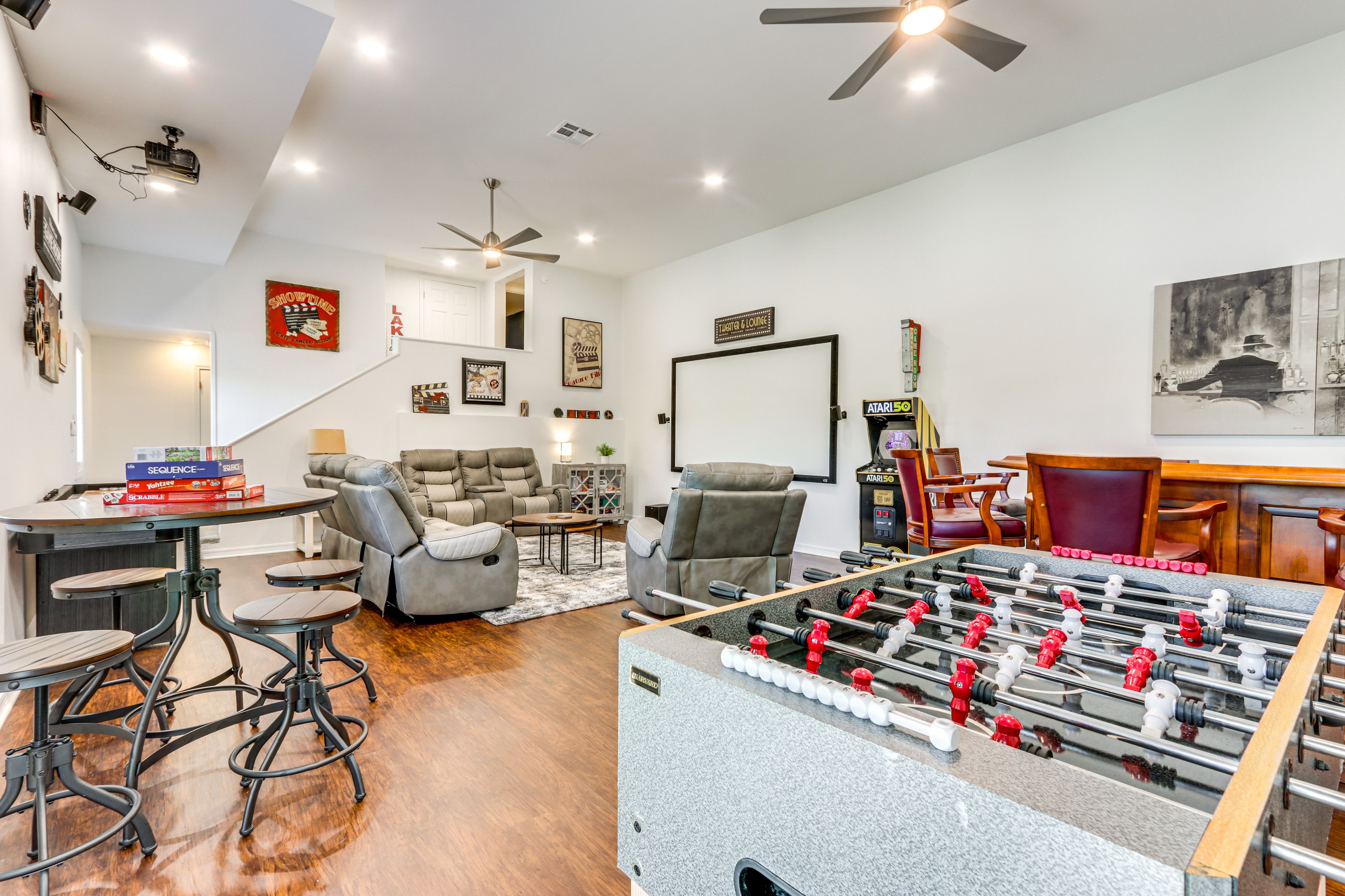 Game Room | 3,700 Sq Ft | Home Theater | Basement Level