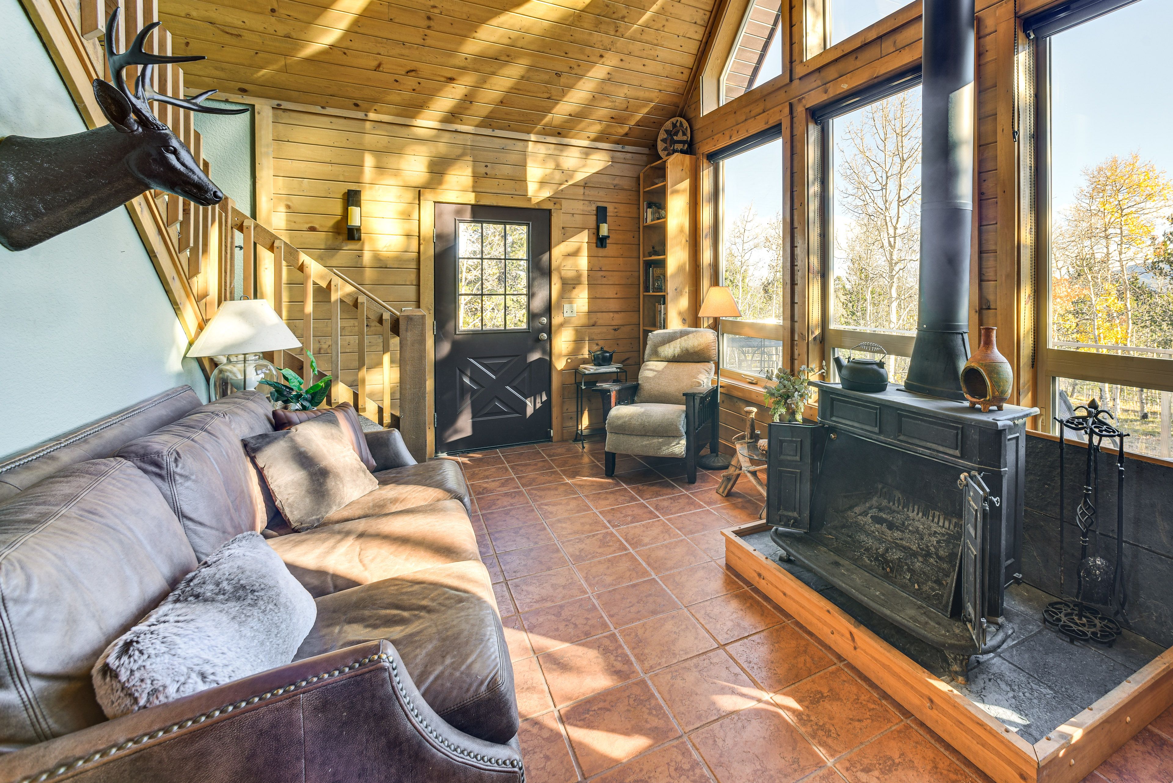 Living Room | Wood-Burning Stove | Main Level