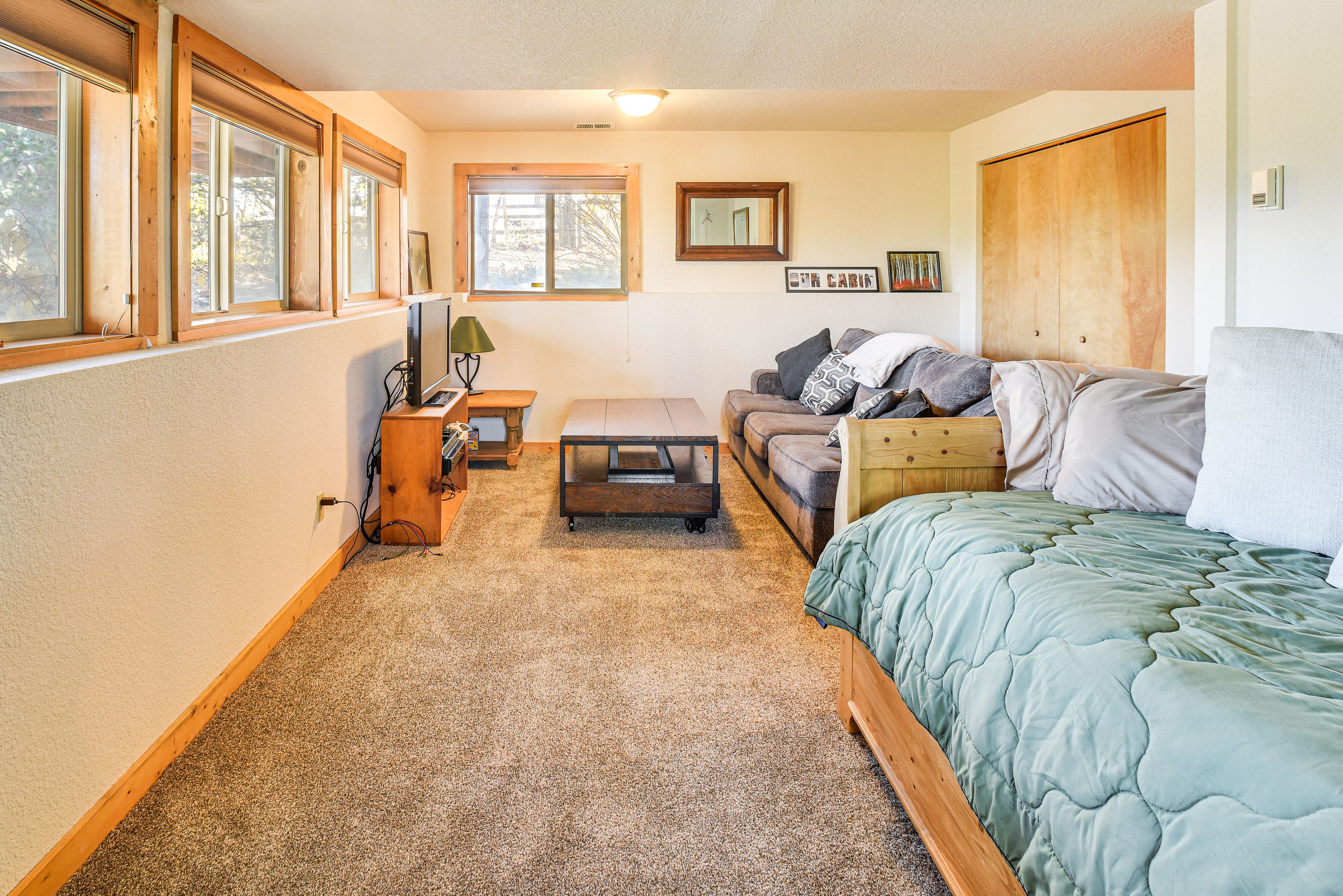 Bonus Room | Twin Daybed w/ Twin Trundle | Queen Sleeper Sofa | Lower Level