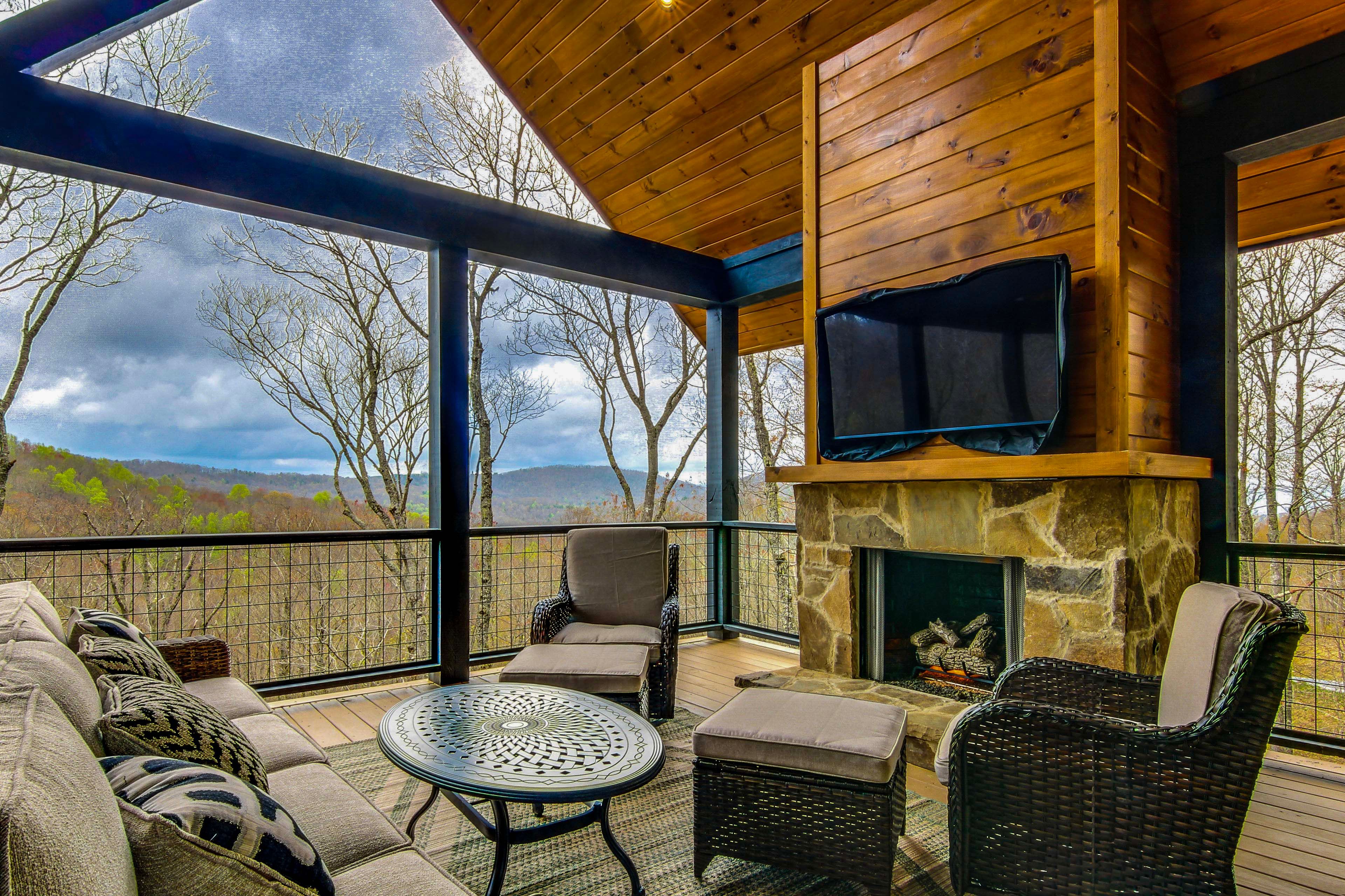 Private Deck | Outdoor Seating | Mountain Views
