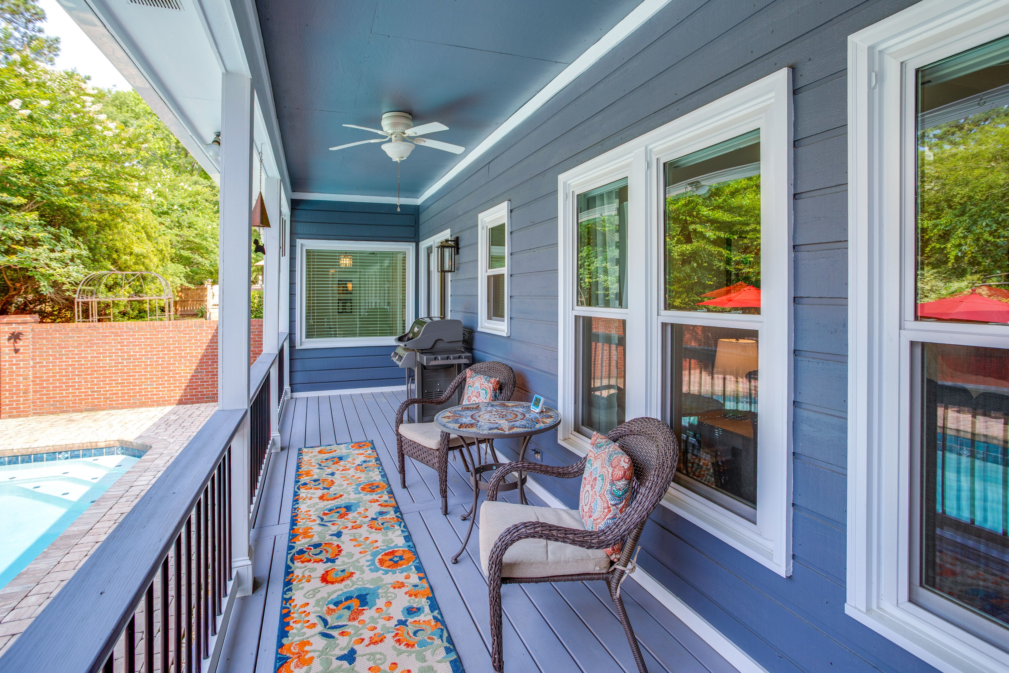 Deck | Gas Grill | 2-Story Home