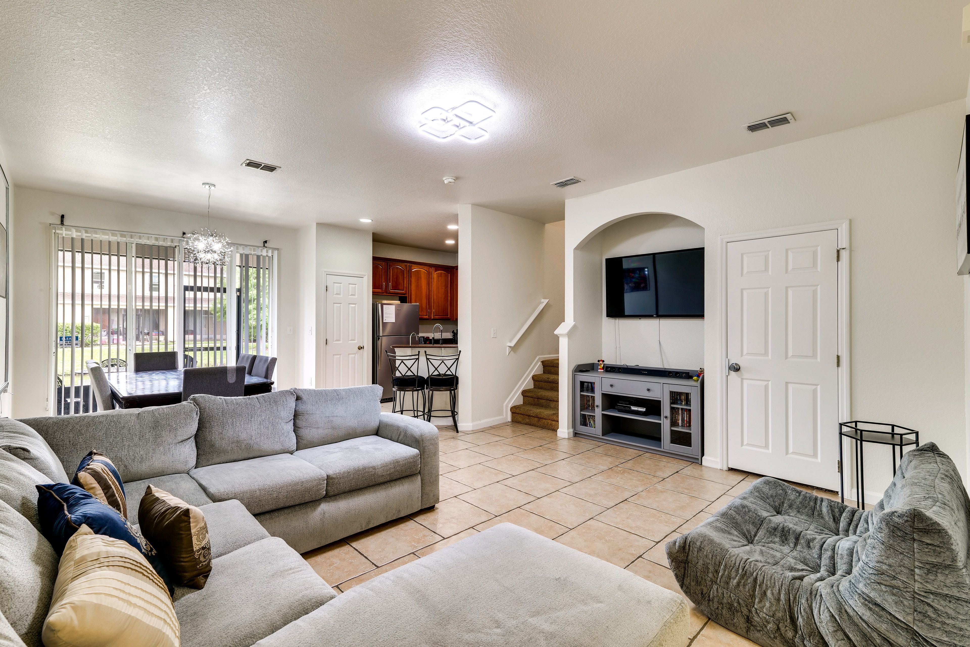 Property Interior | 2-Story Townhome | Free WiFi | Central A/C & Heating