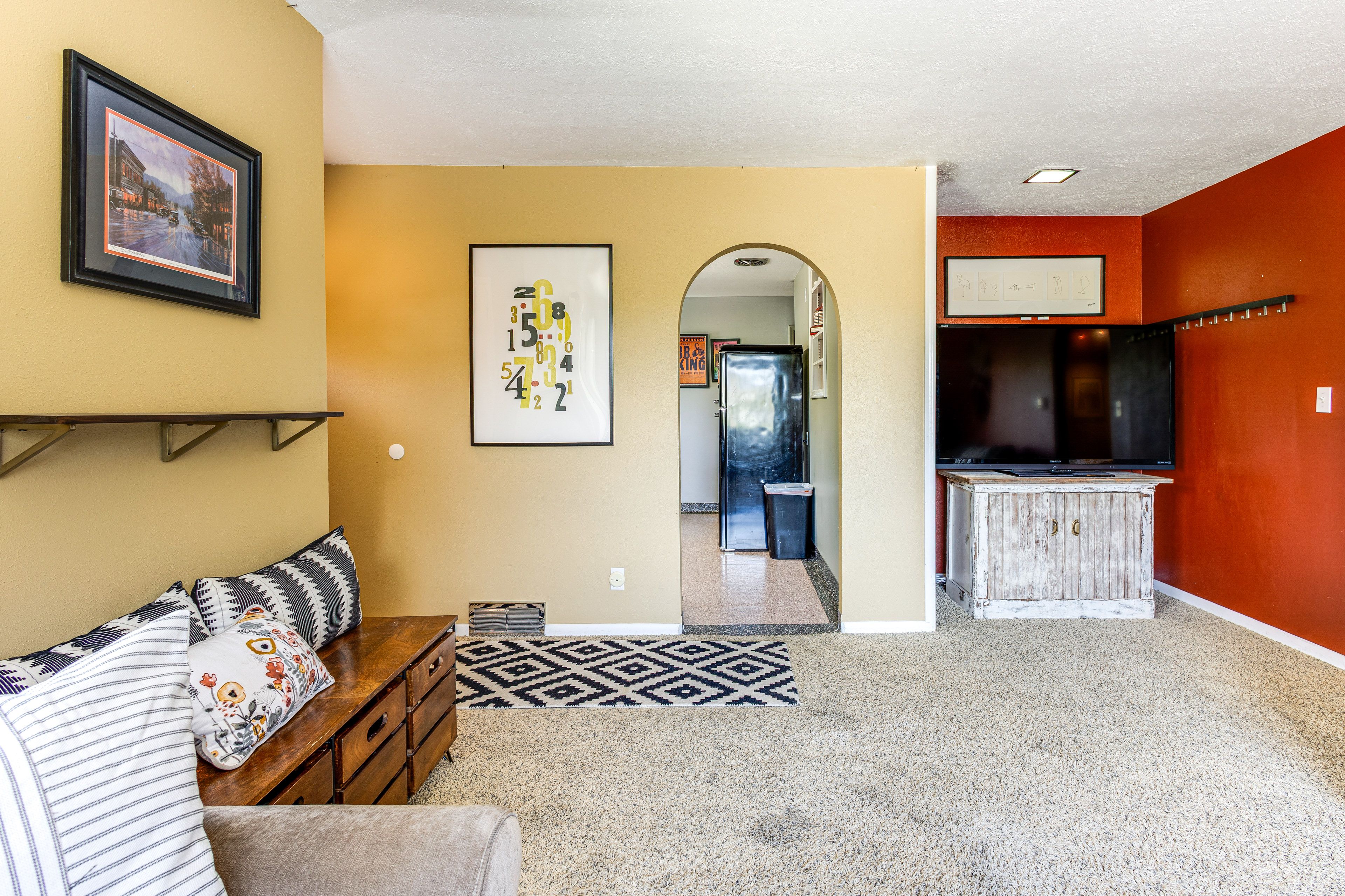 Living Room 1 | Sleeper Sofa | Free WiFi | Central A/C & Heat | 1st Floor