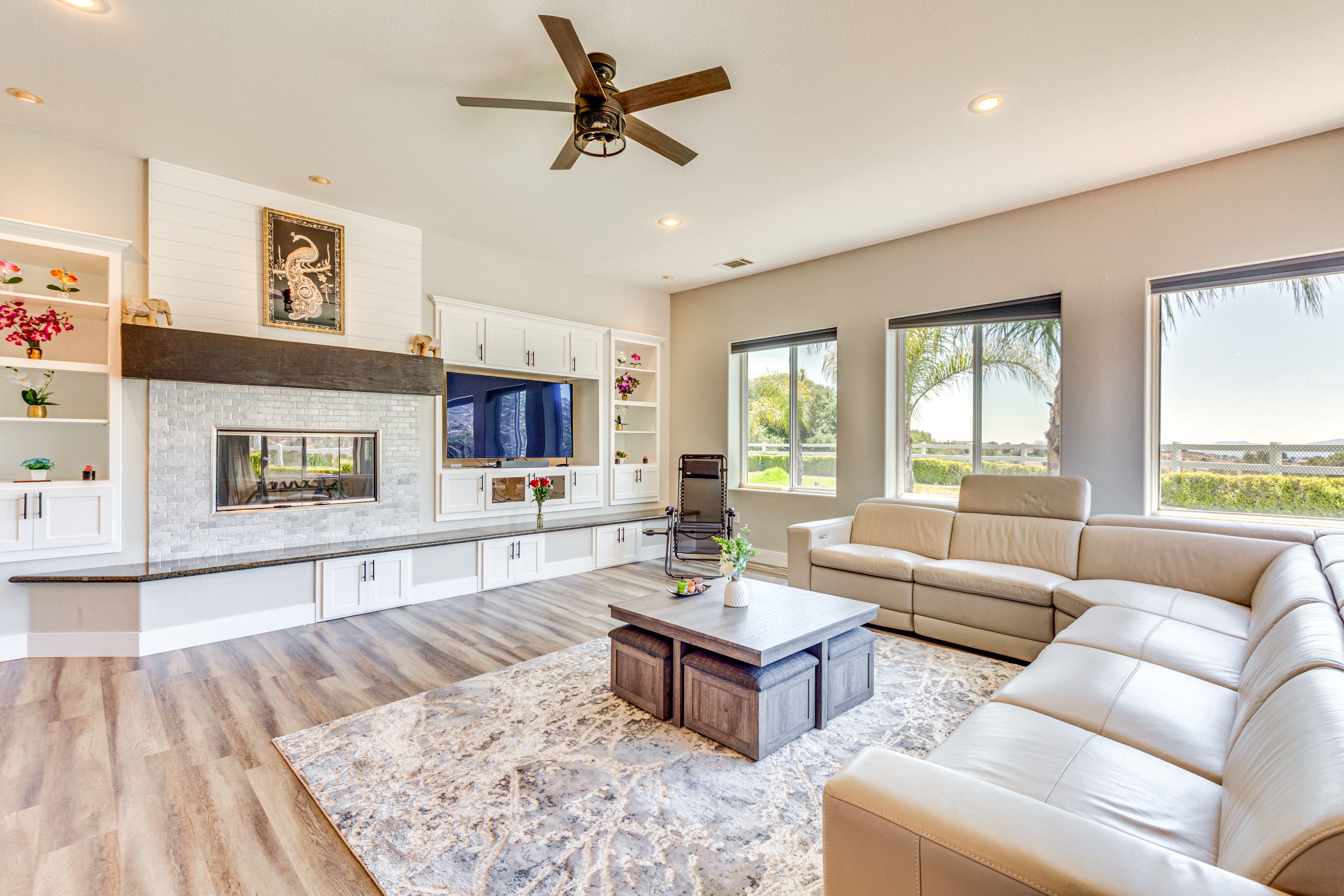 Living Room | Single-Story Home | Central A/C & Heating
