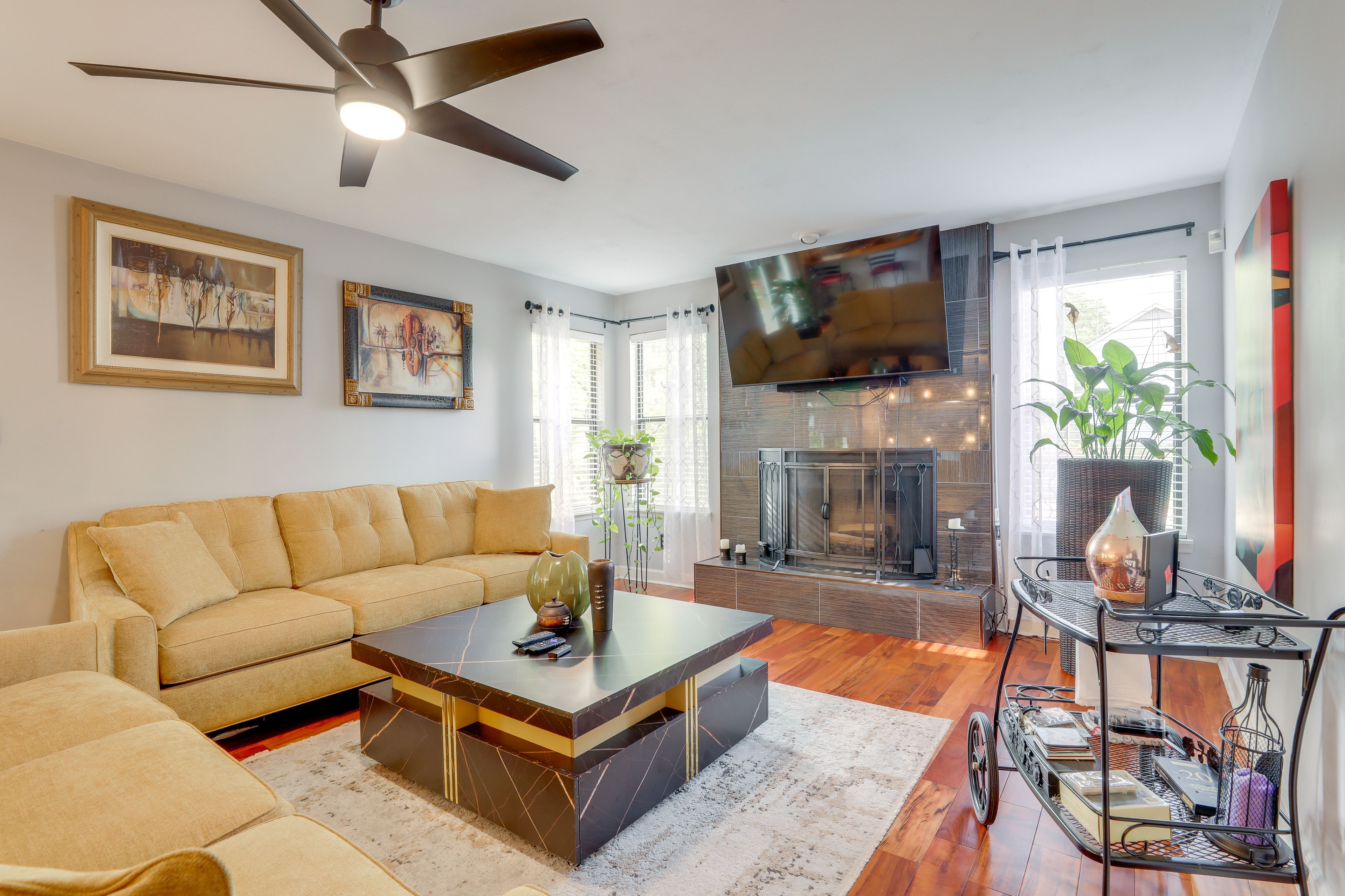 Stone Mountain Vacation Rental | 2BR | 2.5BA | Stairs Required | 1,860 Sq Ft