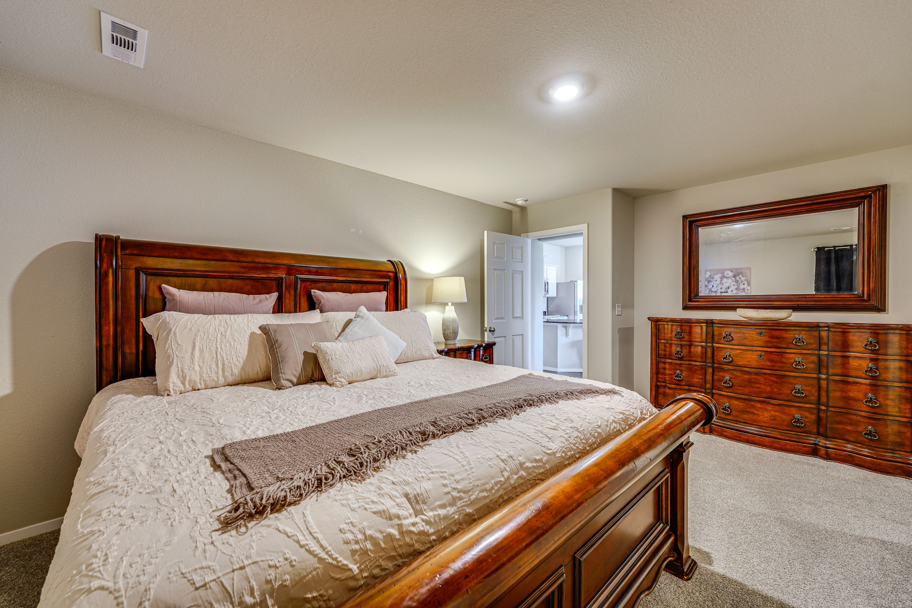 Bedroom 1 | King Bed | Walk-In Closet