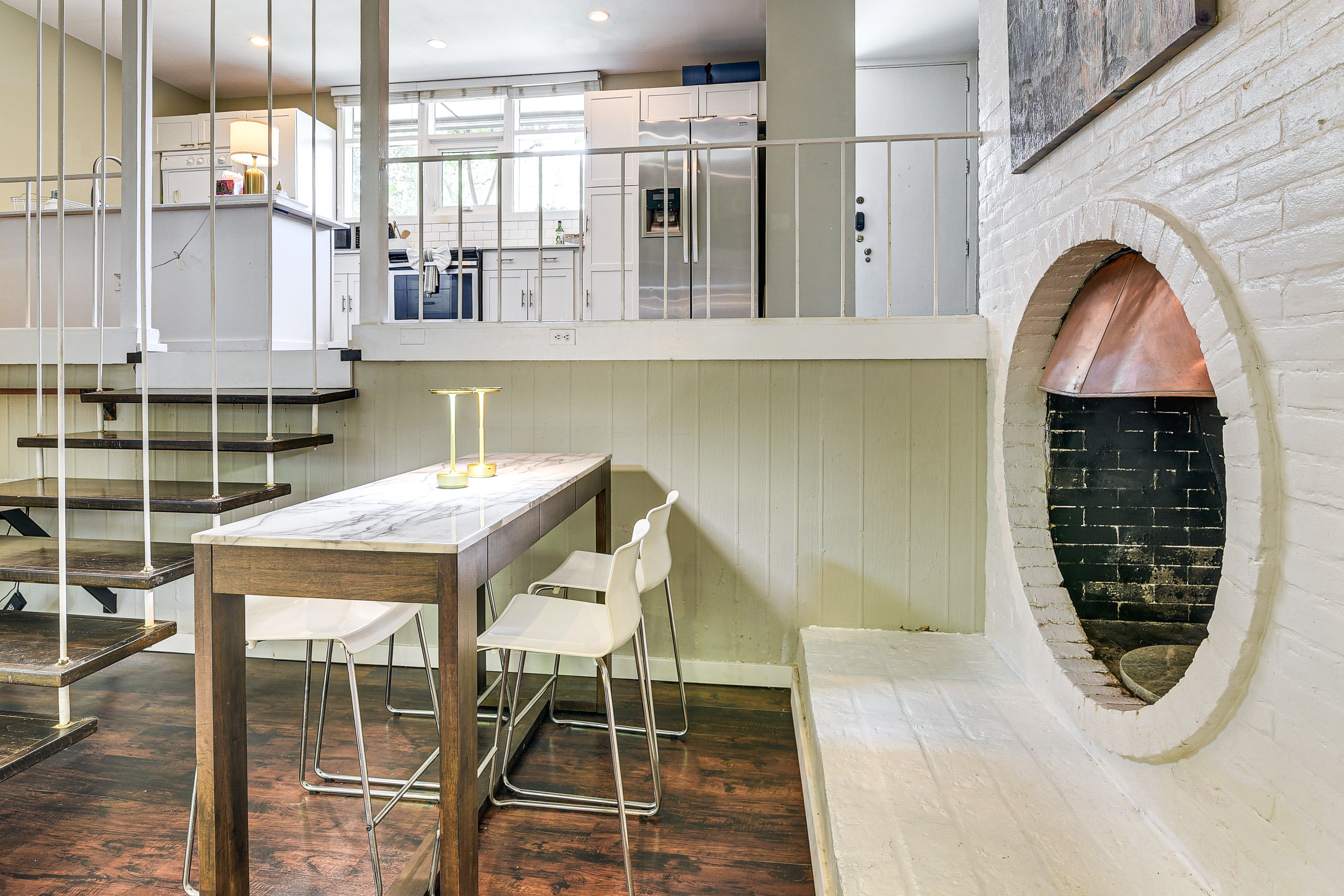 Dining Space | Decorative Fireplace | Lower Level