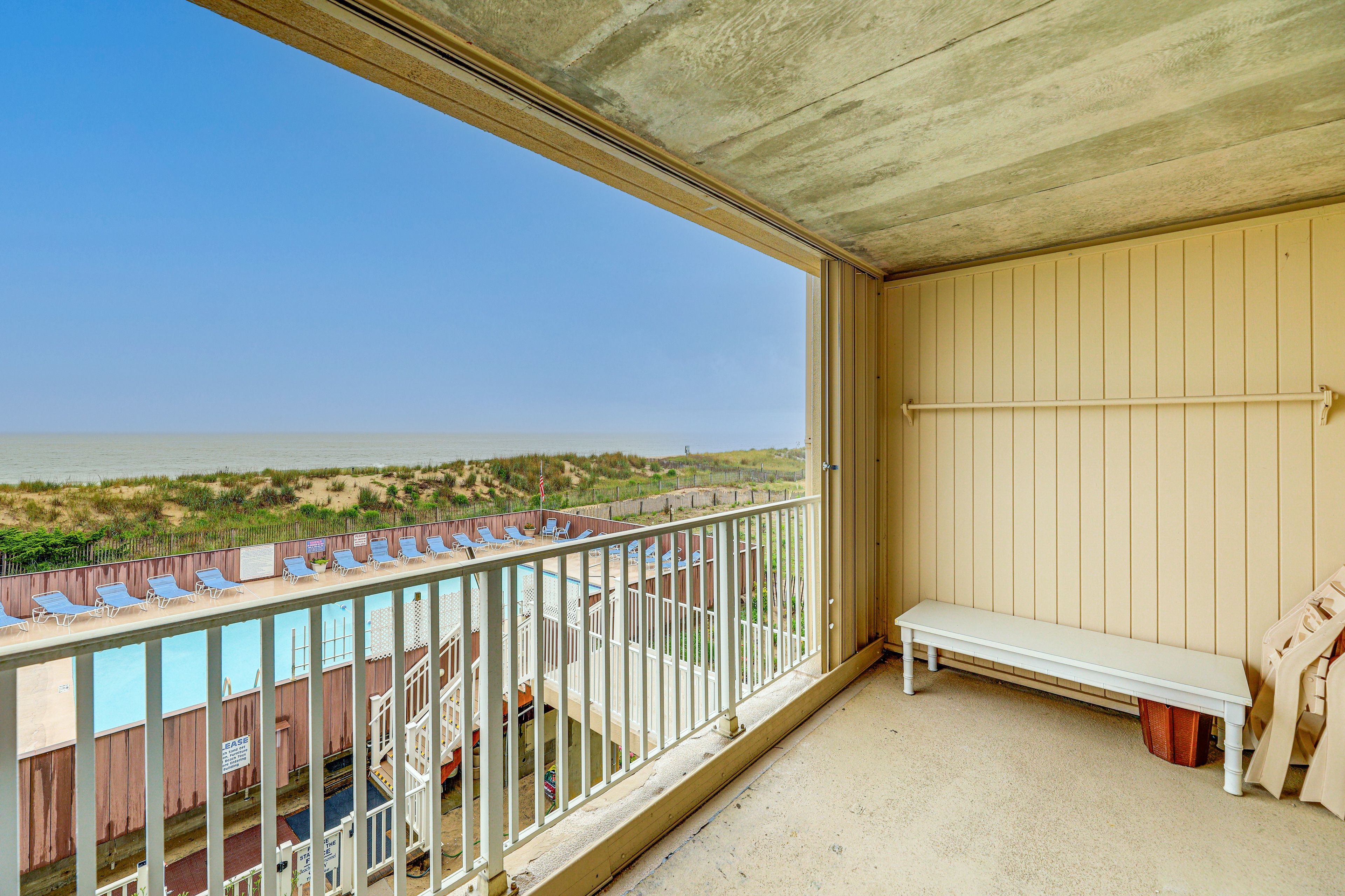 Balcony | Pool & Ocean Views