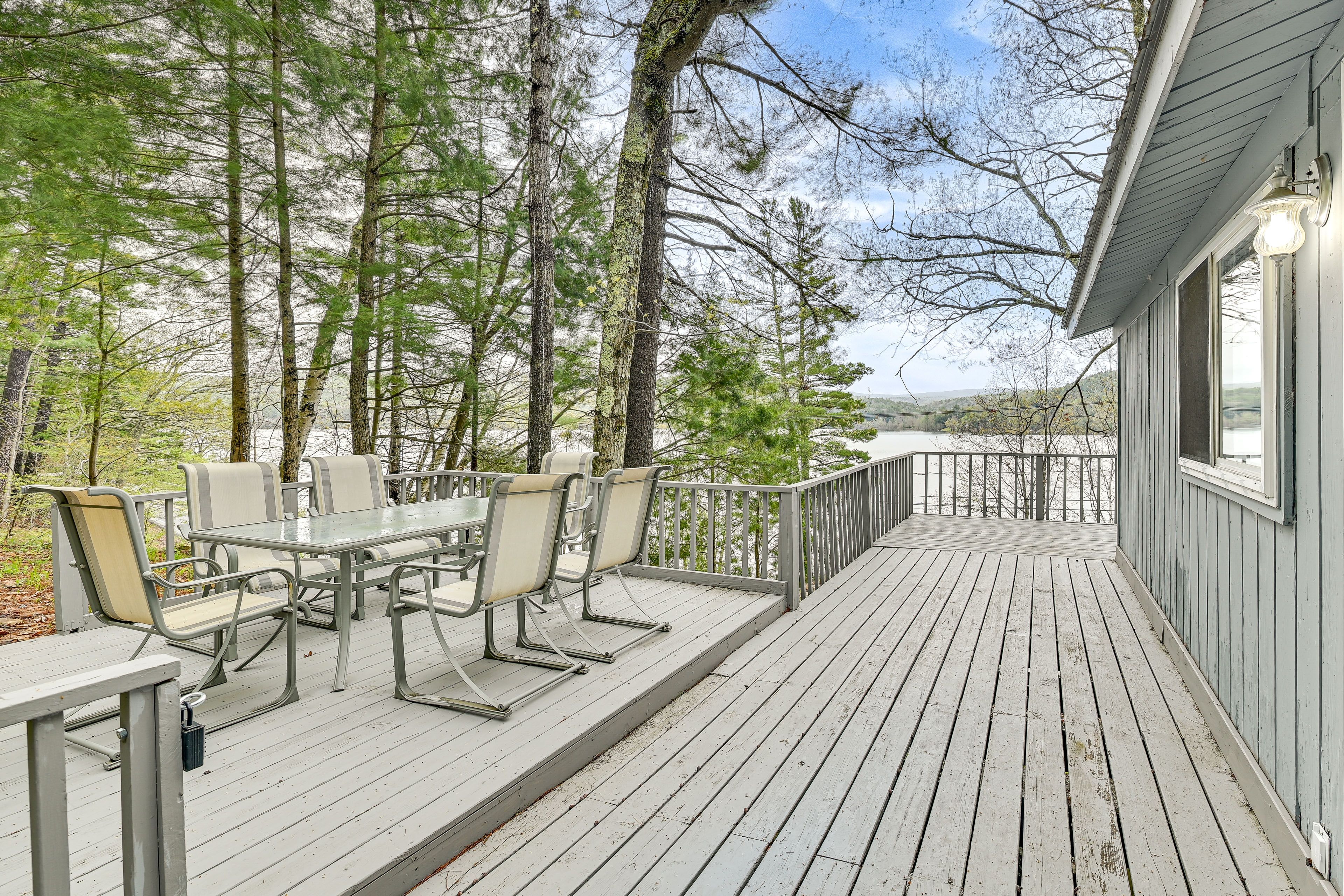 Cabin Exterior | Wraparound Deck | Dining Area | Gas Grill | Lake Views