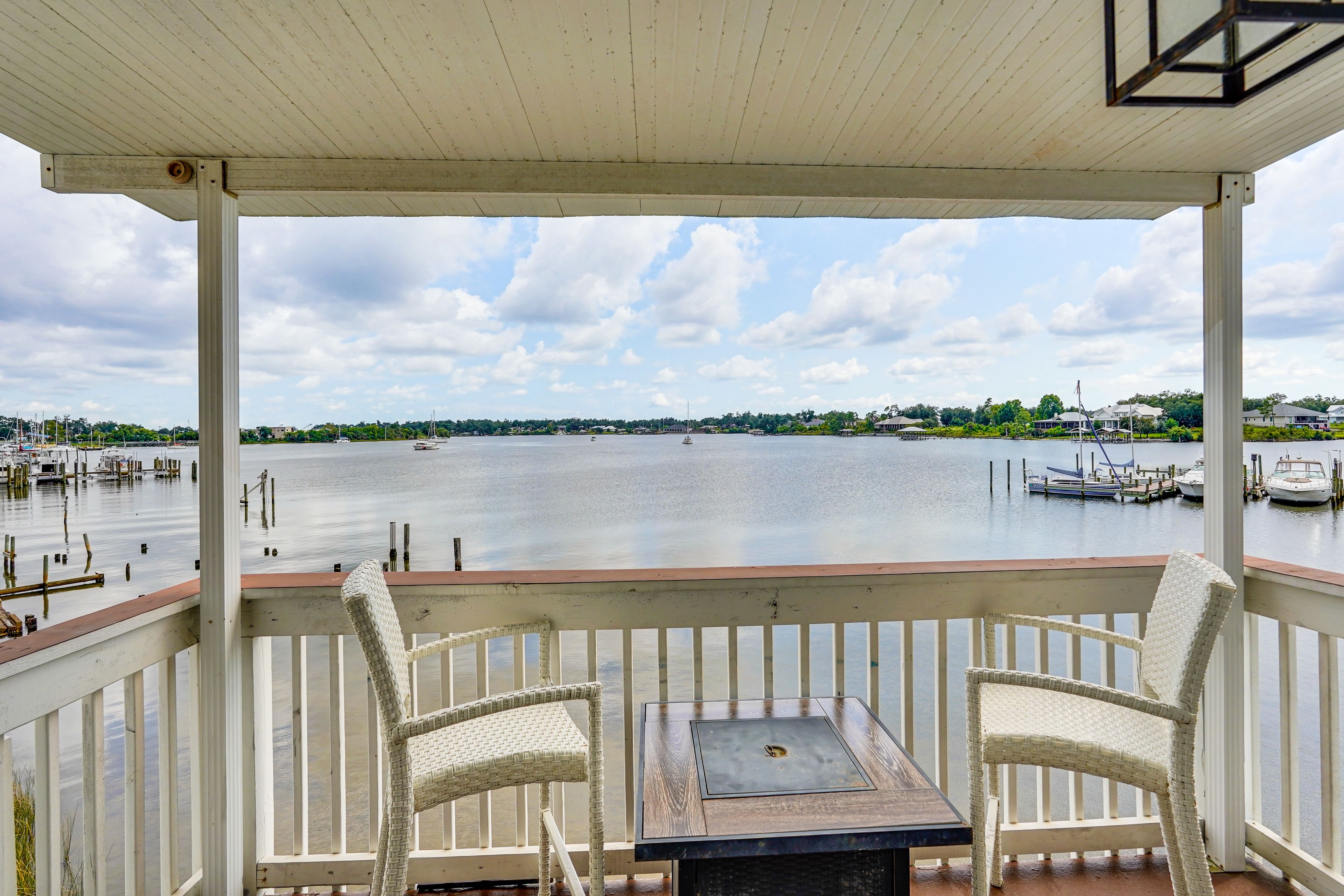 Balcony | Propane Fire Pit | Oceanfront View