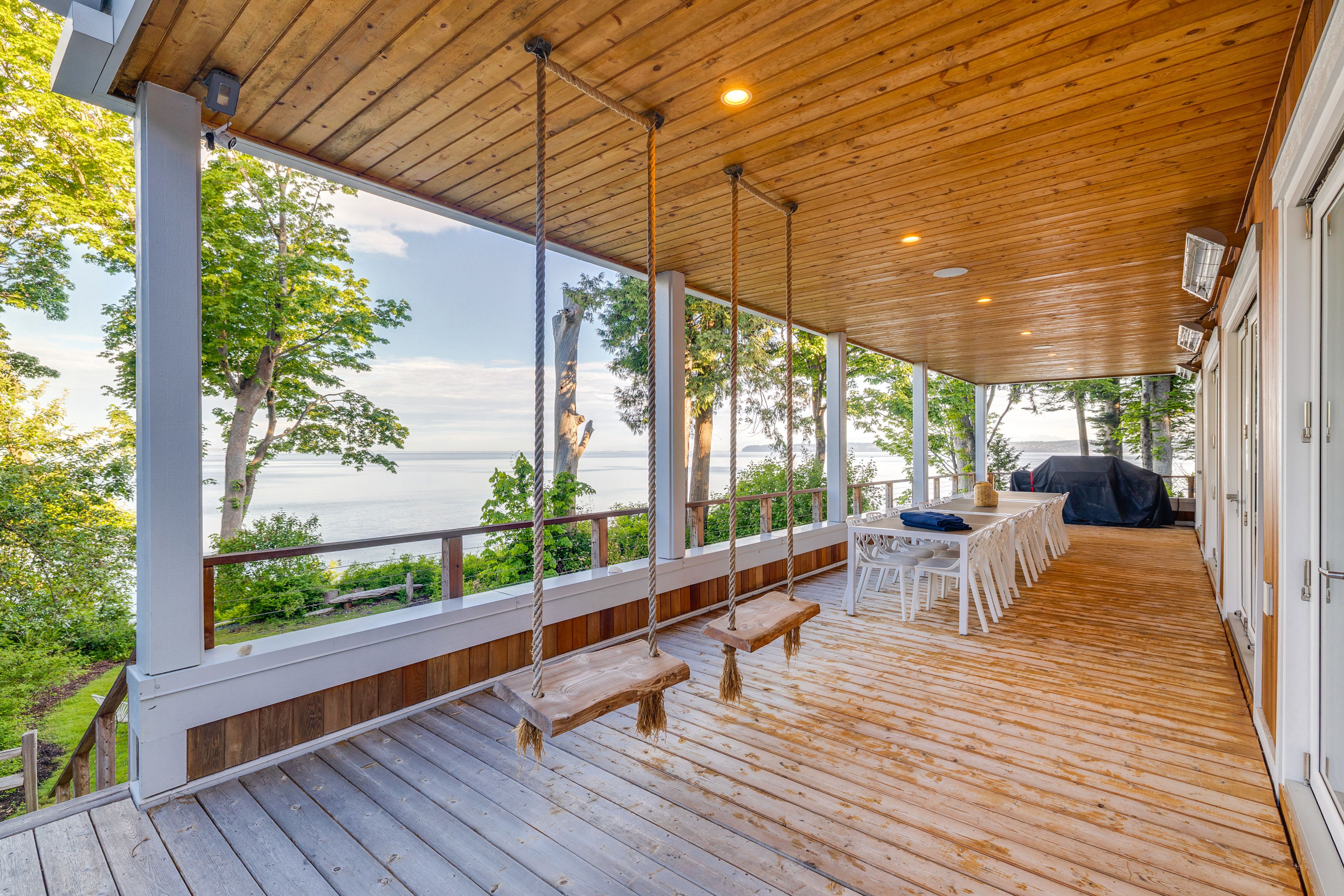Covered Deck | Outdoor Dining | Gas Grill | Bay Views