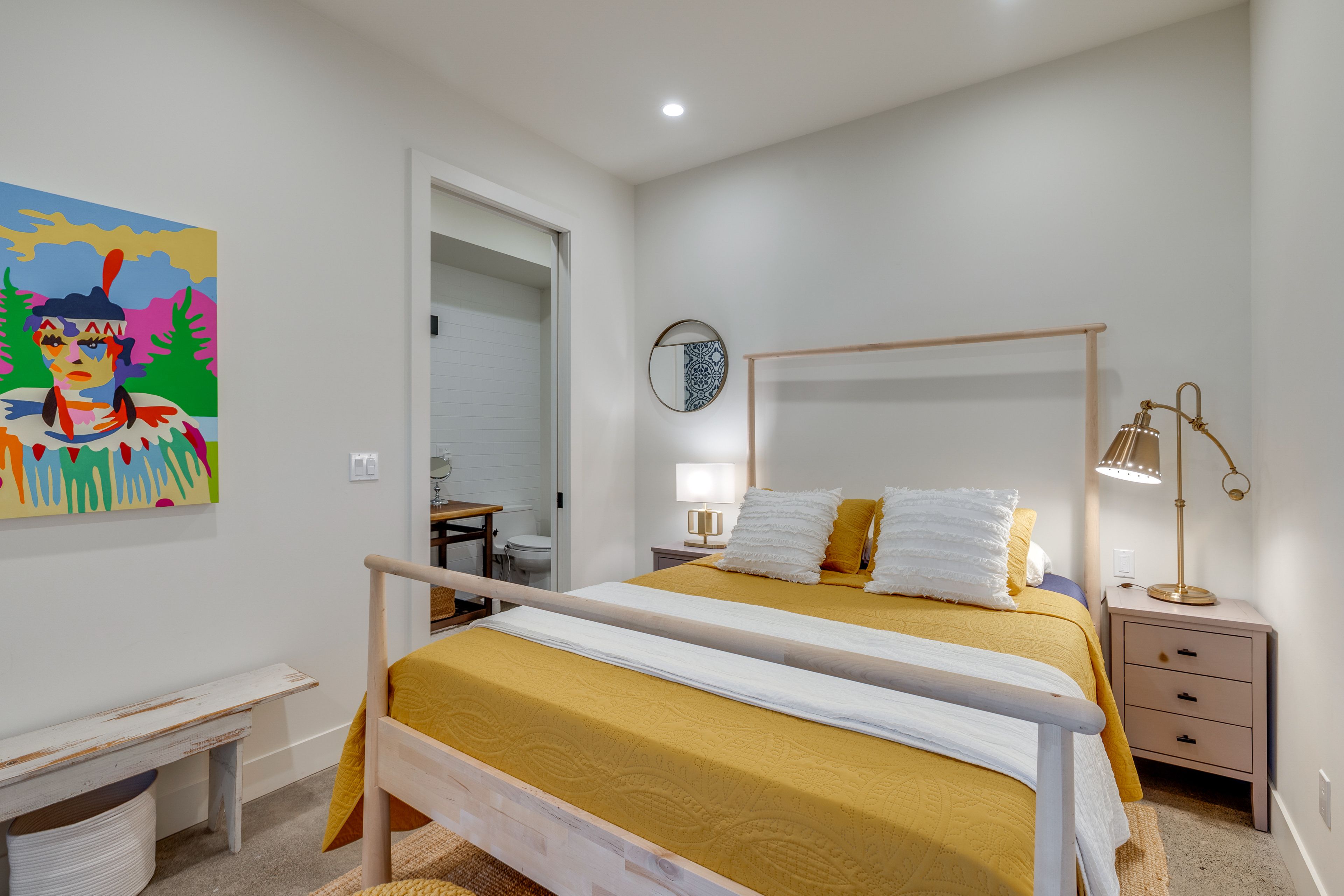 Bedroom 1 | Queen Bed | Patio Access | Lower Level