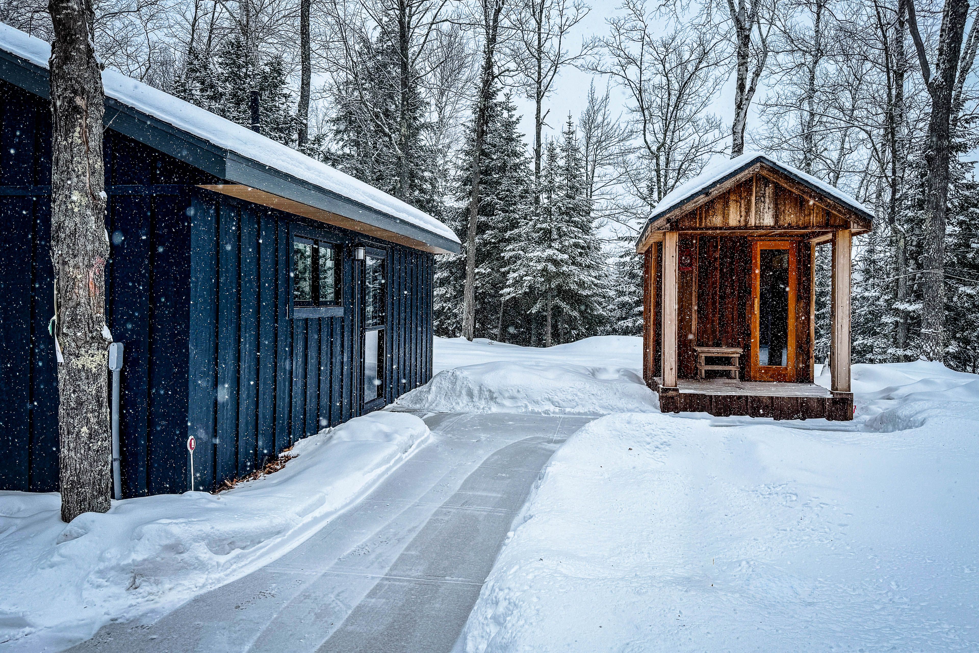 Winter Exterior | Private Sauna