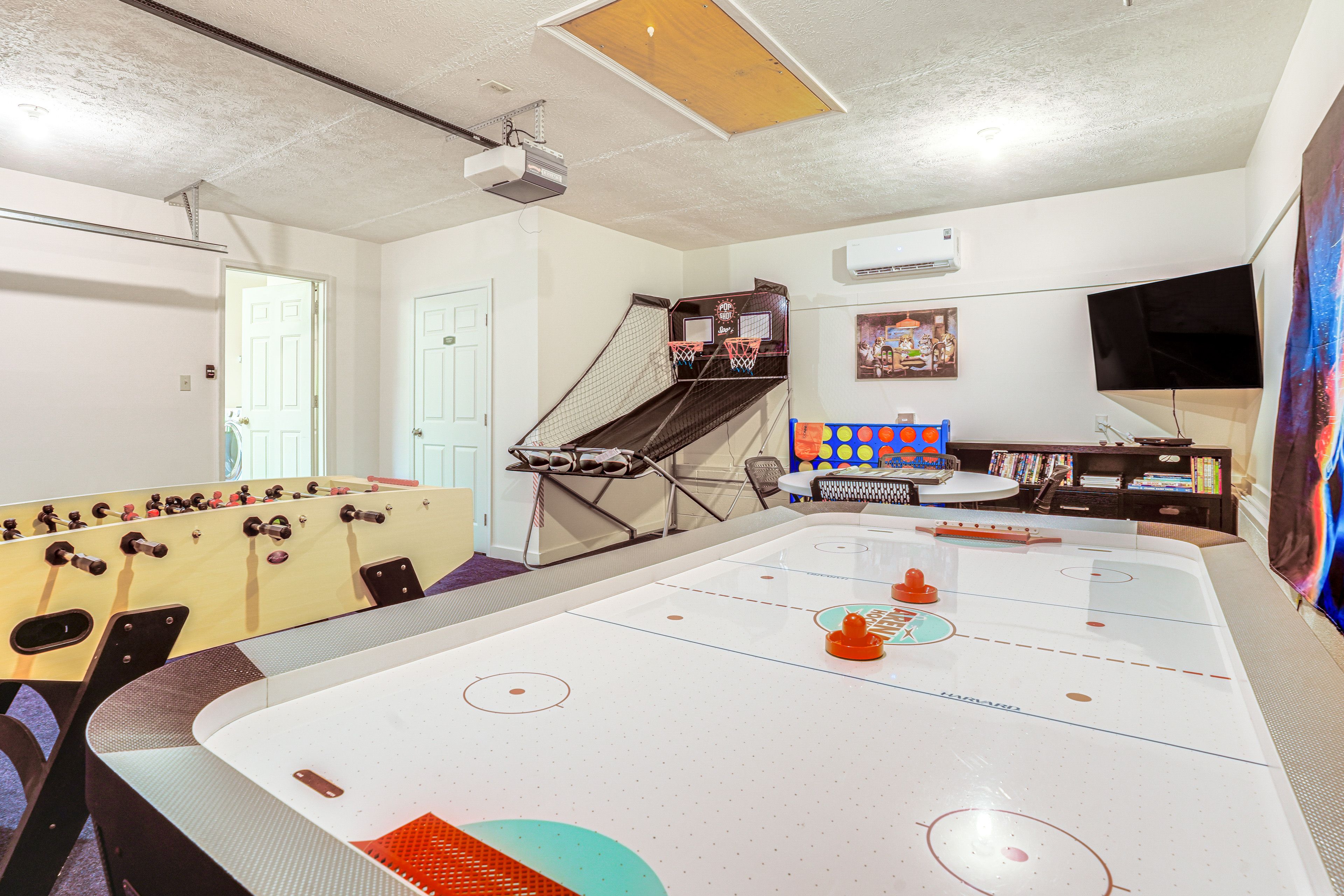 Game Room (Garage) | Air Hockey Table | Foosball Table | Home Gym