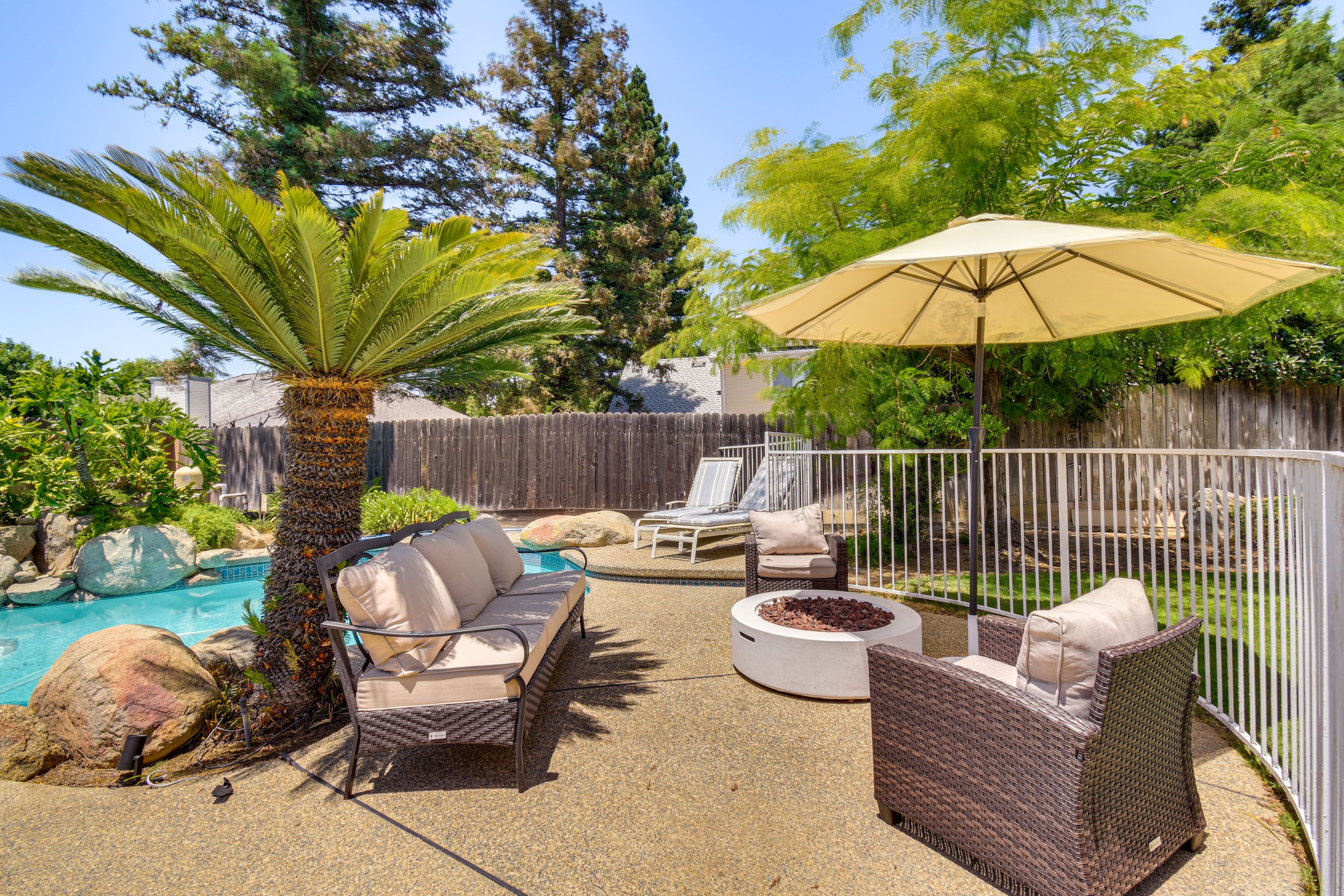 Pool Area | Propane Fire Pit | Private Pool (Not Heated)