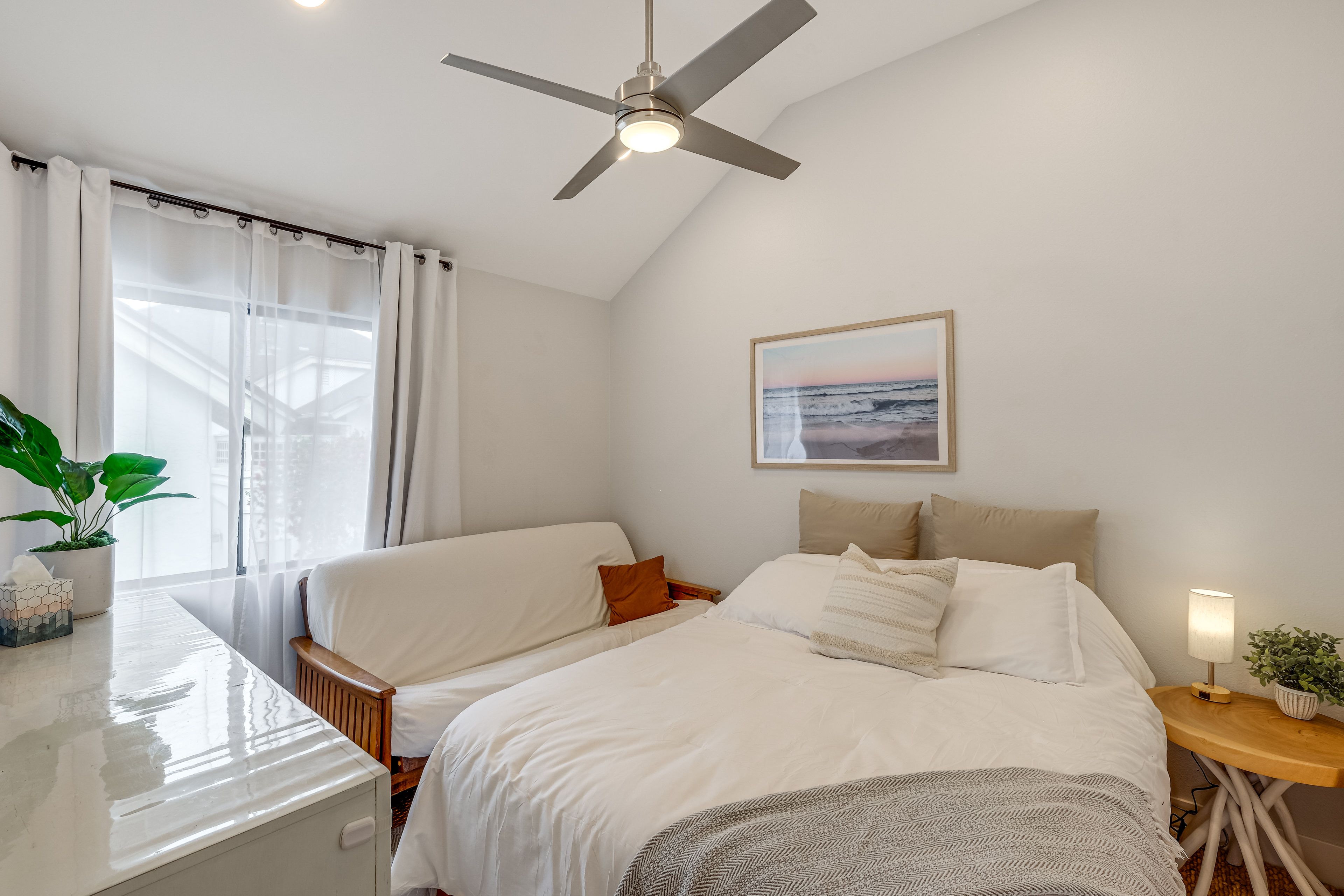 Bedroom 2 | Queen Bed | Full Futon | Linens Provided