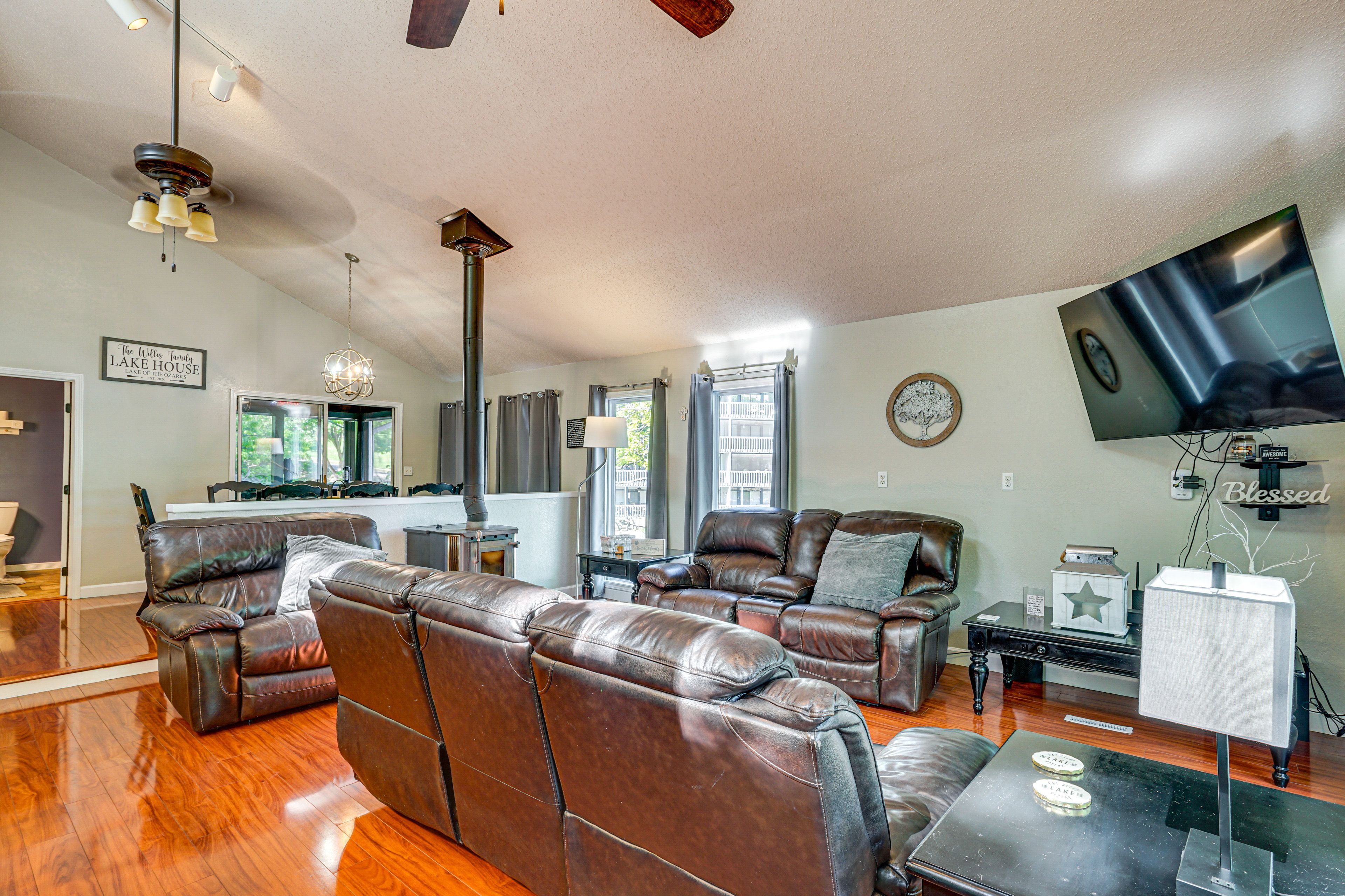 Living Room | Main Level | Smart TV | Free WiFi | Wood-Burning Stove