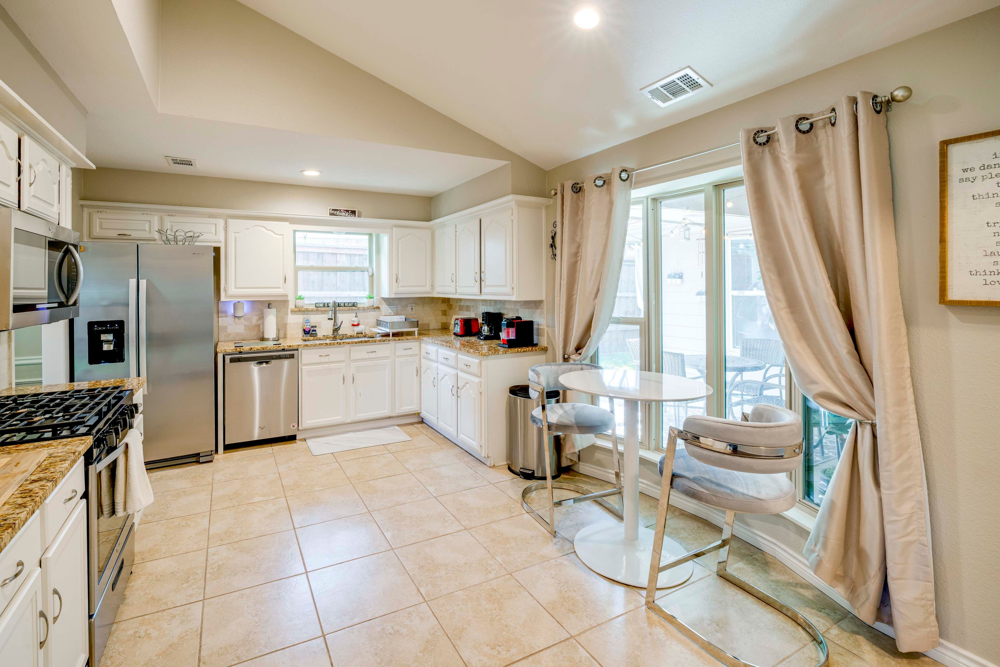 Kitchen | Single-Story House | In-Unit Laundry | Central Heating & A/C