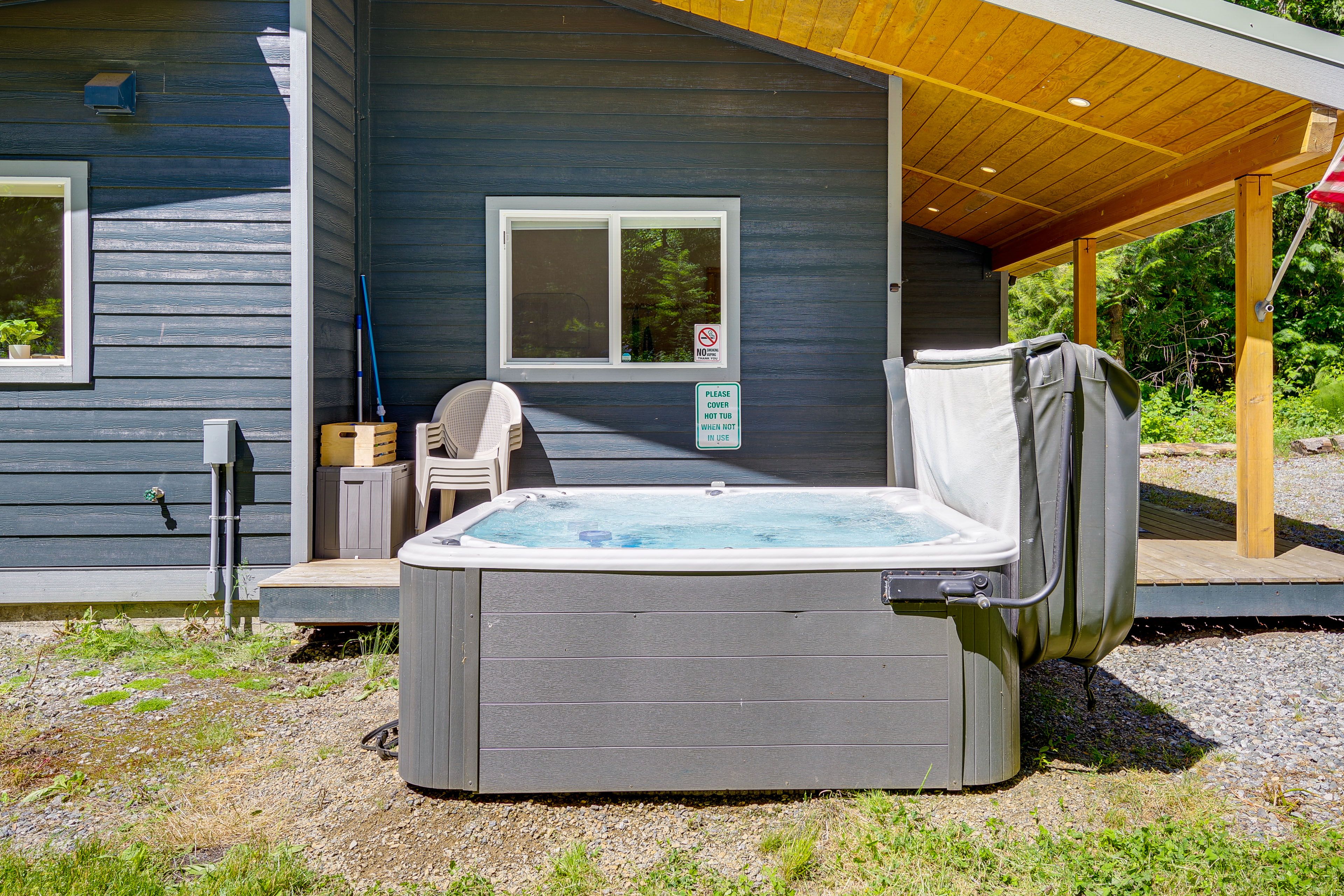 Cabin Exterior | Private Hot Tub