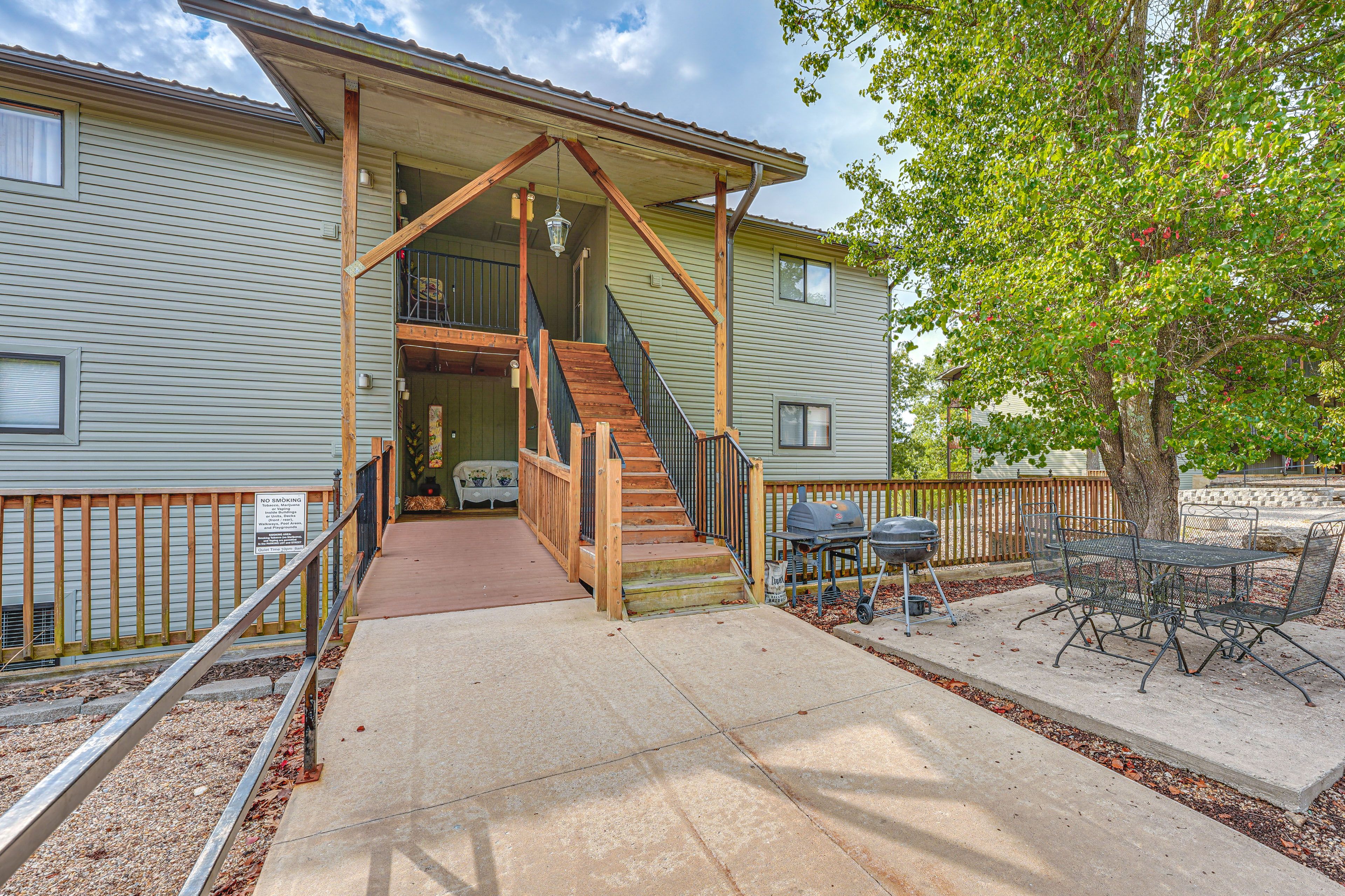 Shared Patio | Charcoal Grill
