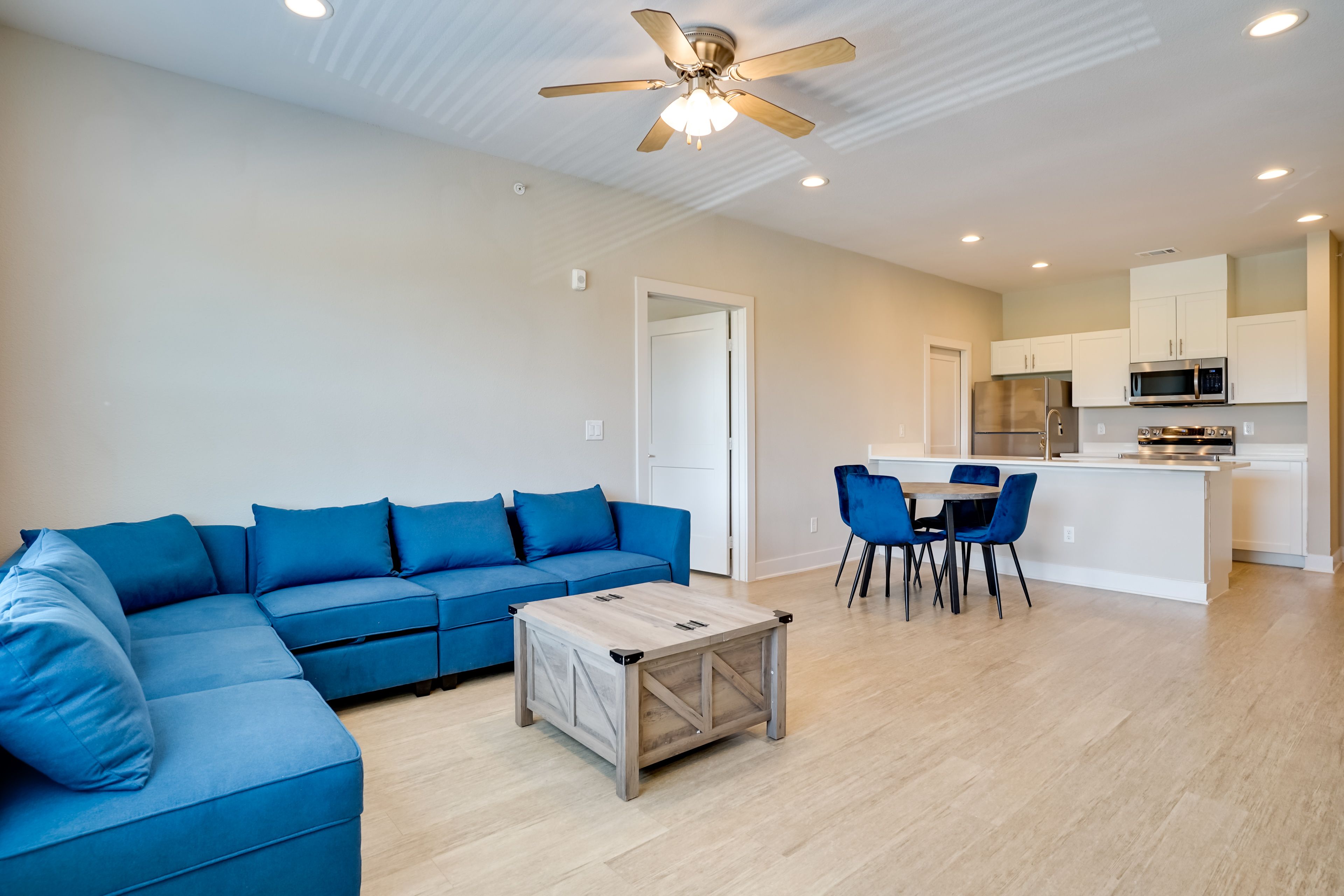 Crowley Vacation Rental | 2BR | 2BA | Stairs to Enter | 760 Sq Ft