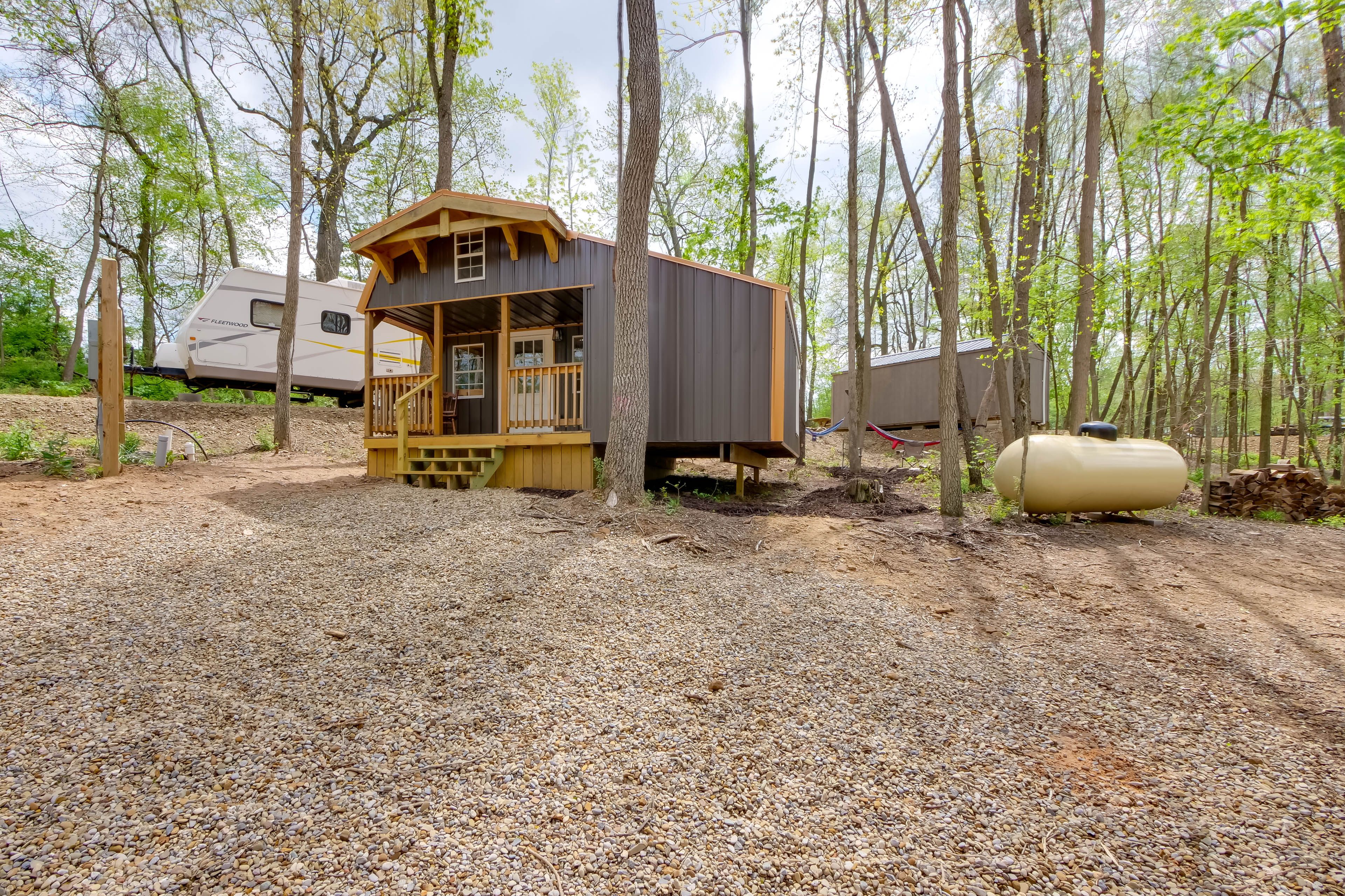 Brinkhaven Vacation Rental | Studio | 1BA | 480 Sq Ft | 4 Steps to Enter