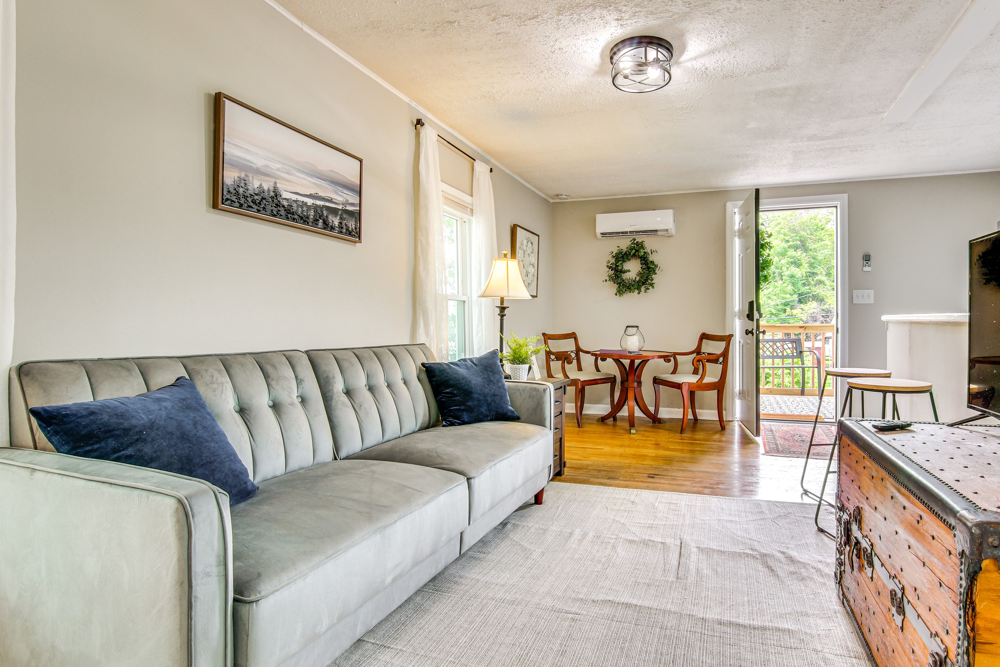 Greeneville Vacation Rental | 1BR | 1BA | 800 Sq Ft | Stairs to Access