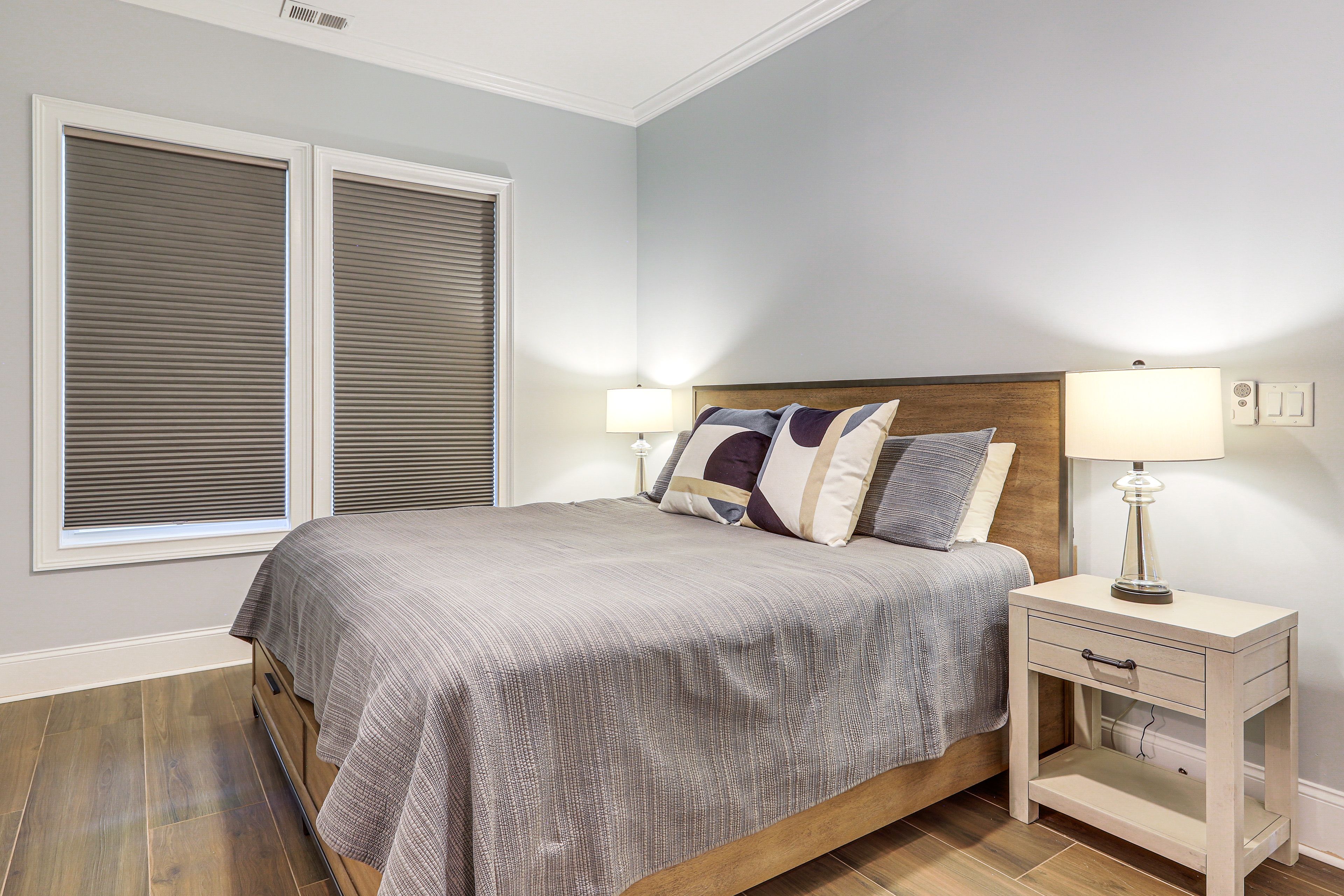 Bedroom 2 | King Bed | Laptop-Friendly Workspace