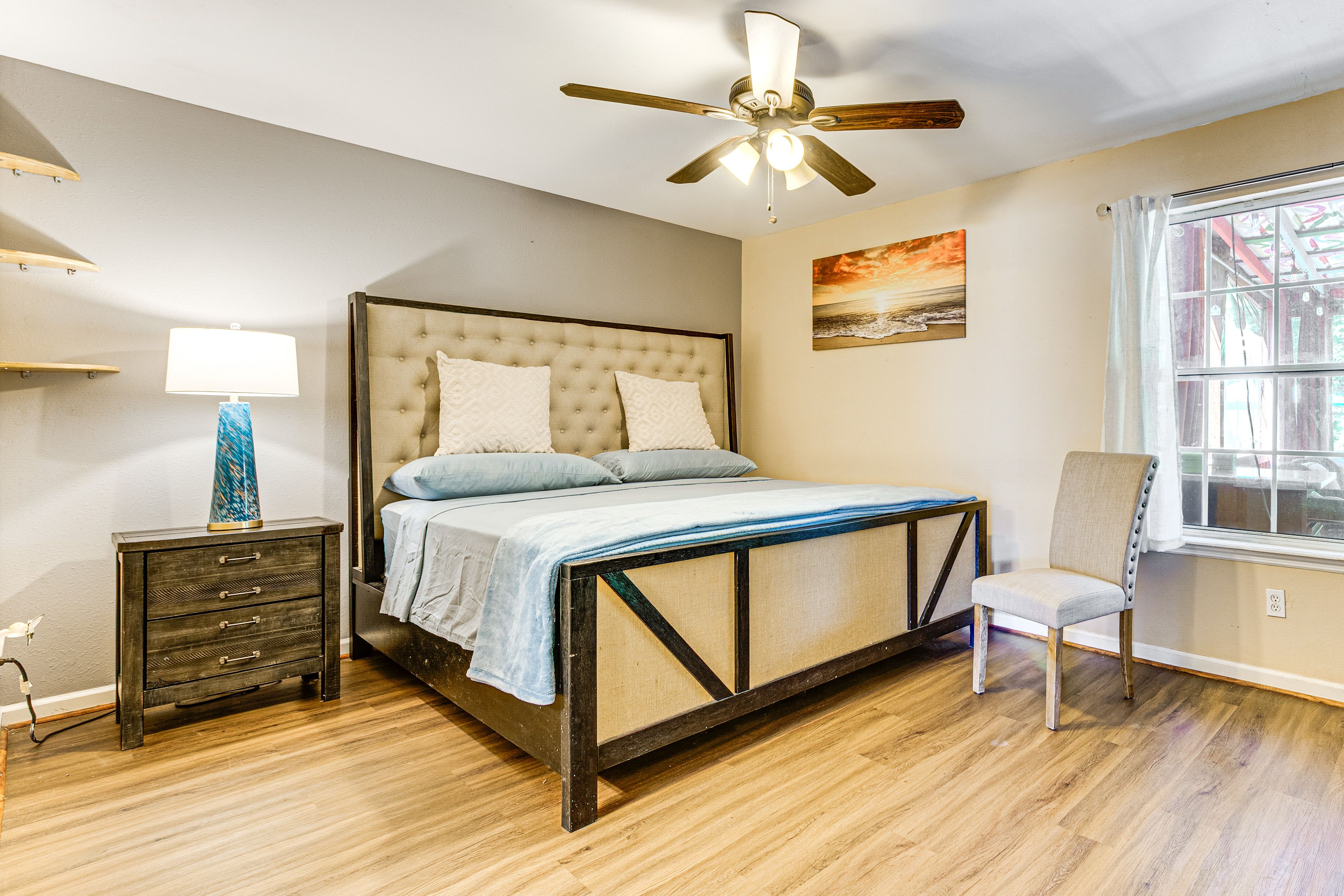 Bedroom 1 | 1st Floor | King Bed | Linens Provided | En-Suite Bathroom