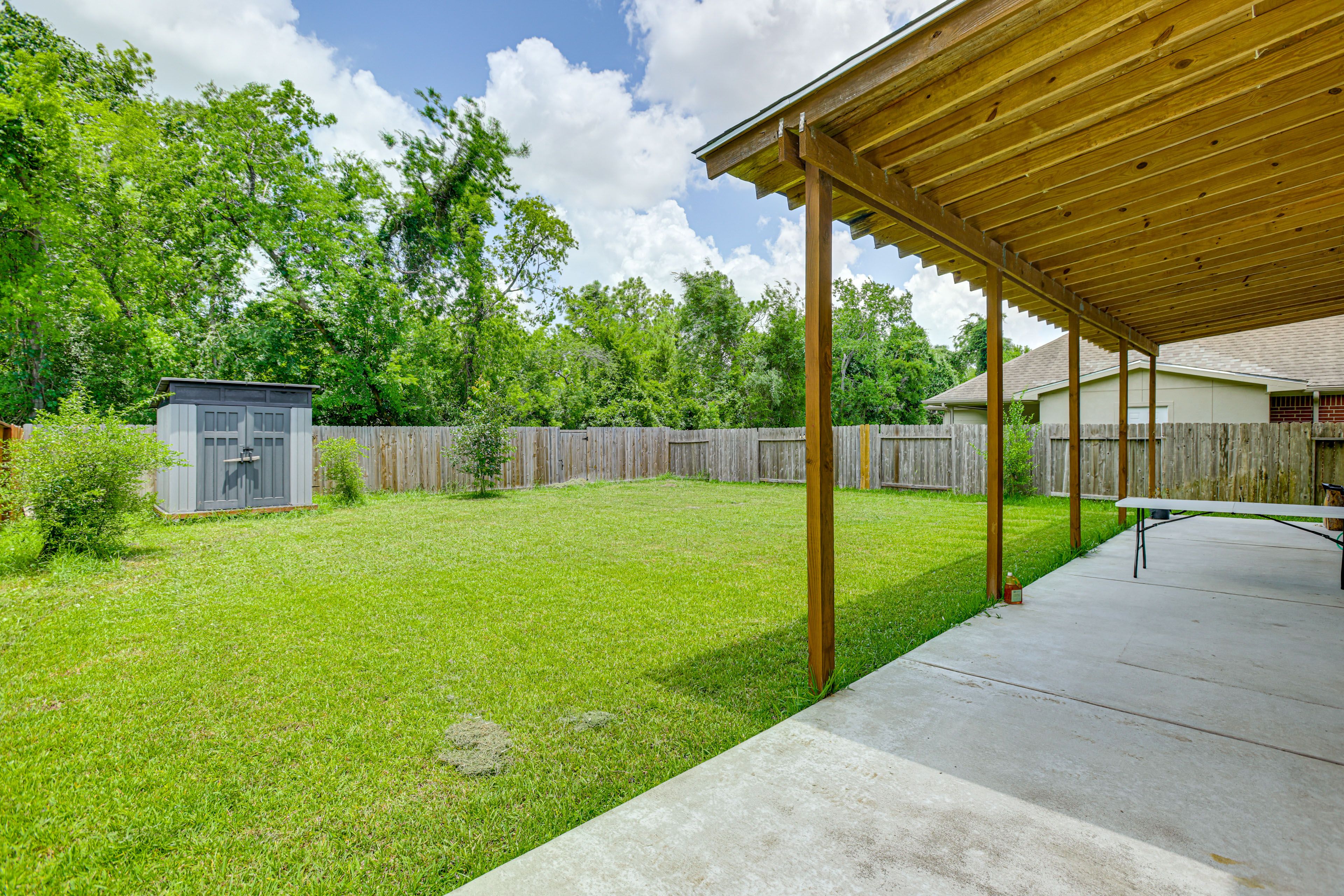 Covered Patio | Fenced Backyard