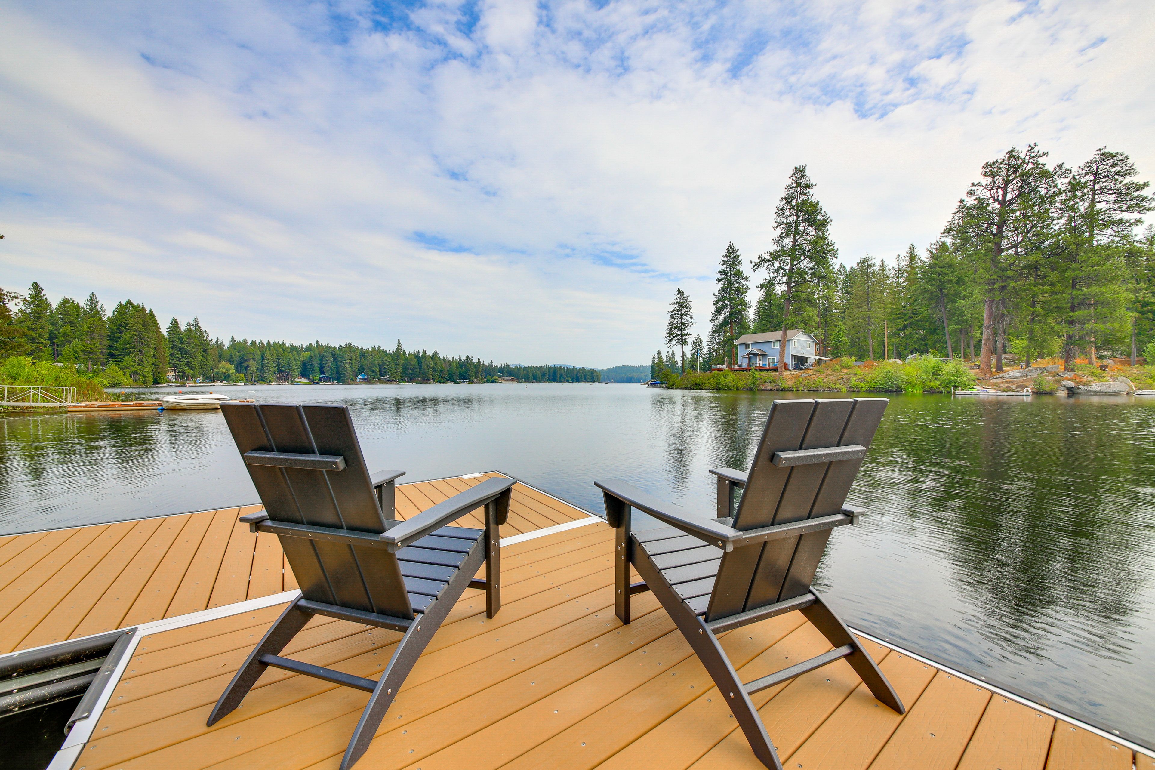 Private Dock | Outdoor Seating | Lake Access