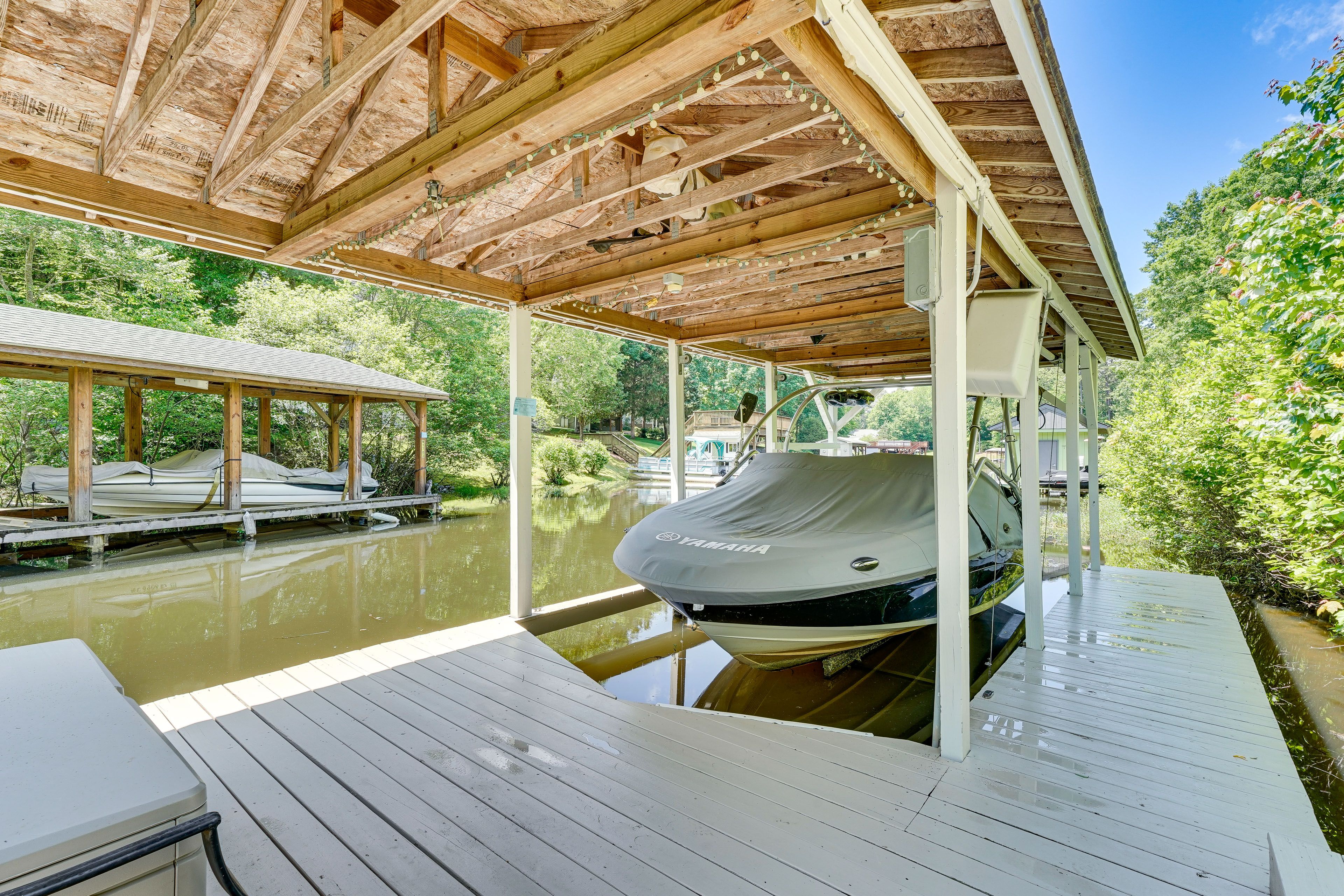 Private Dock | Lake Gaston Access | Kayaks Provided | Near Boat Rentals
