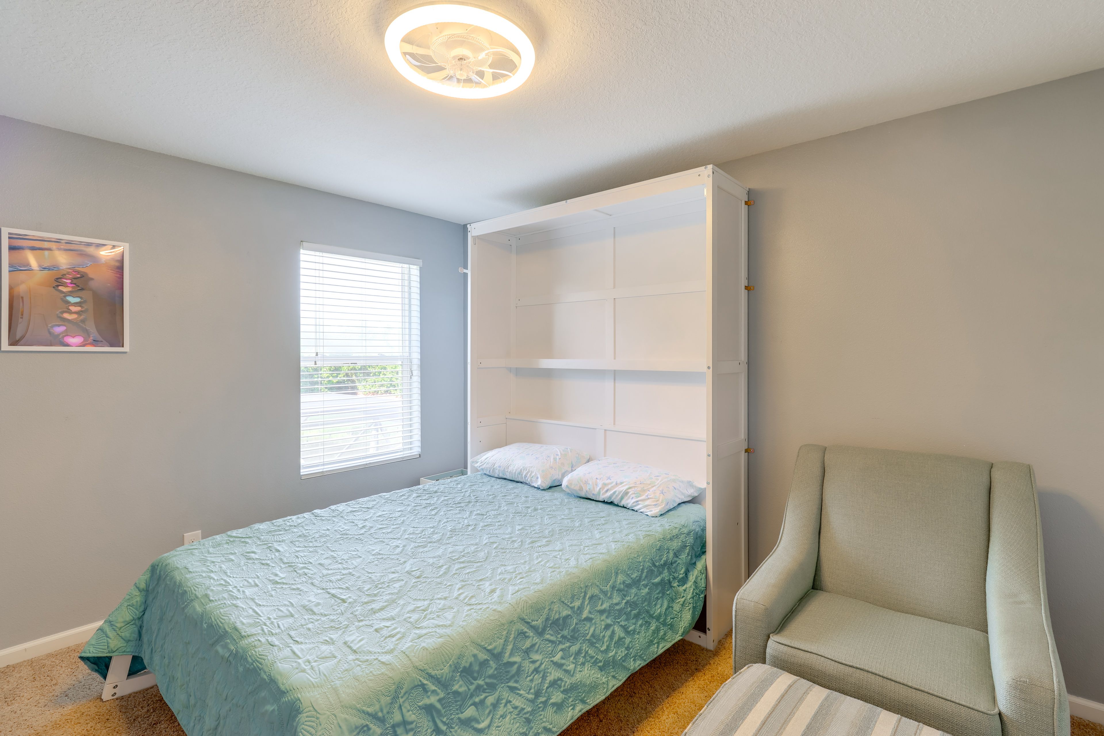 Bedroom 3 | 2nd Floor | Queen Murphy Bed | Smart TV