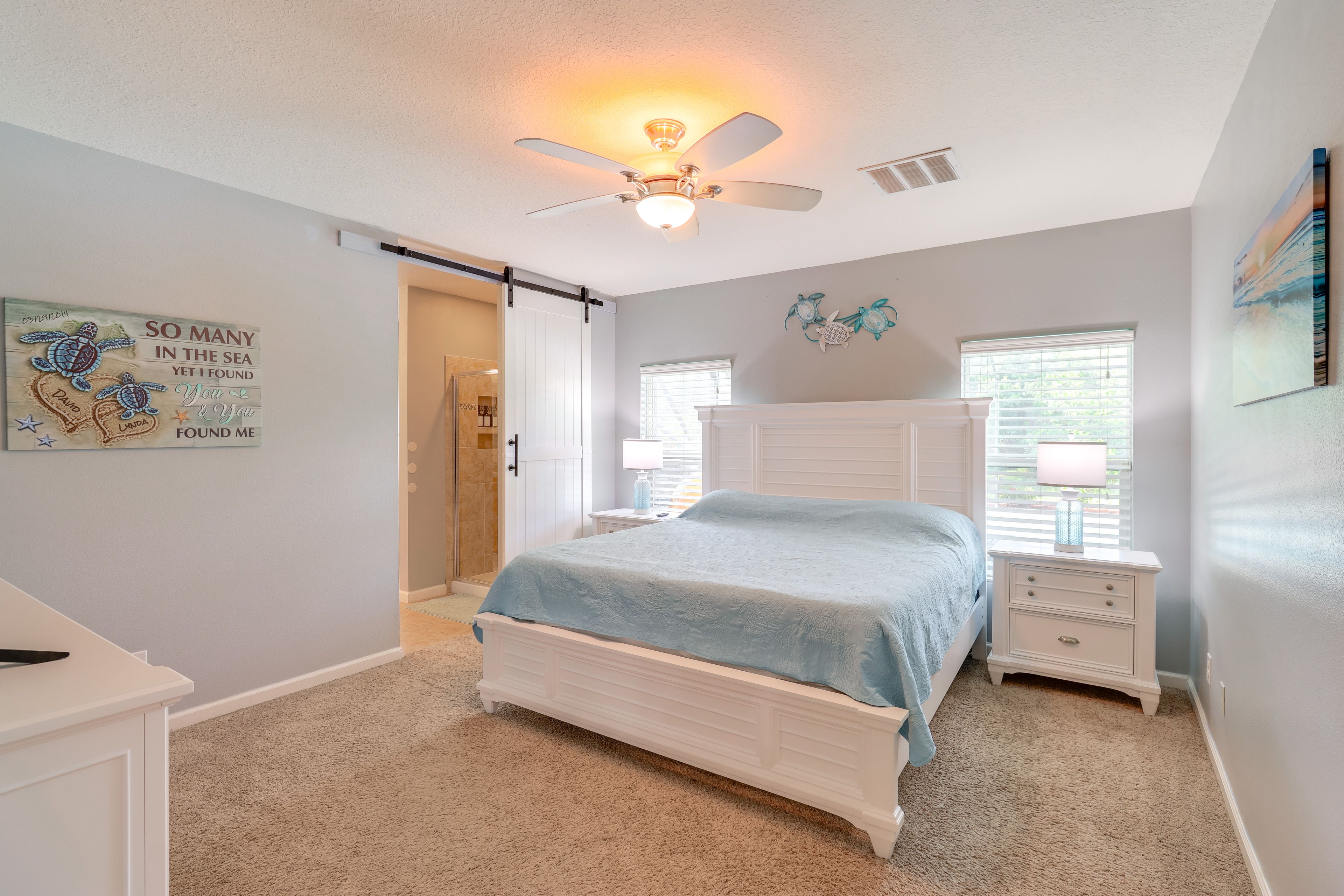 Bedroom 1 | 1st Floor | King Bed | Linens Provided | Smart TV