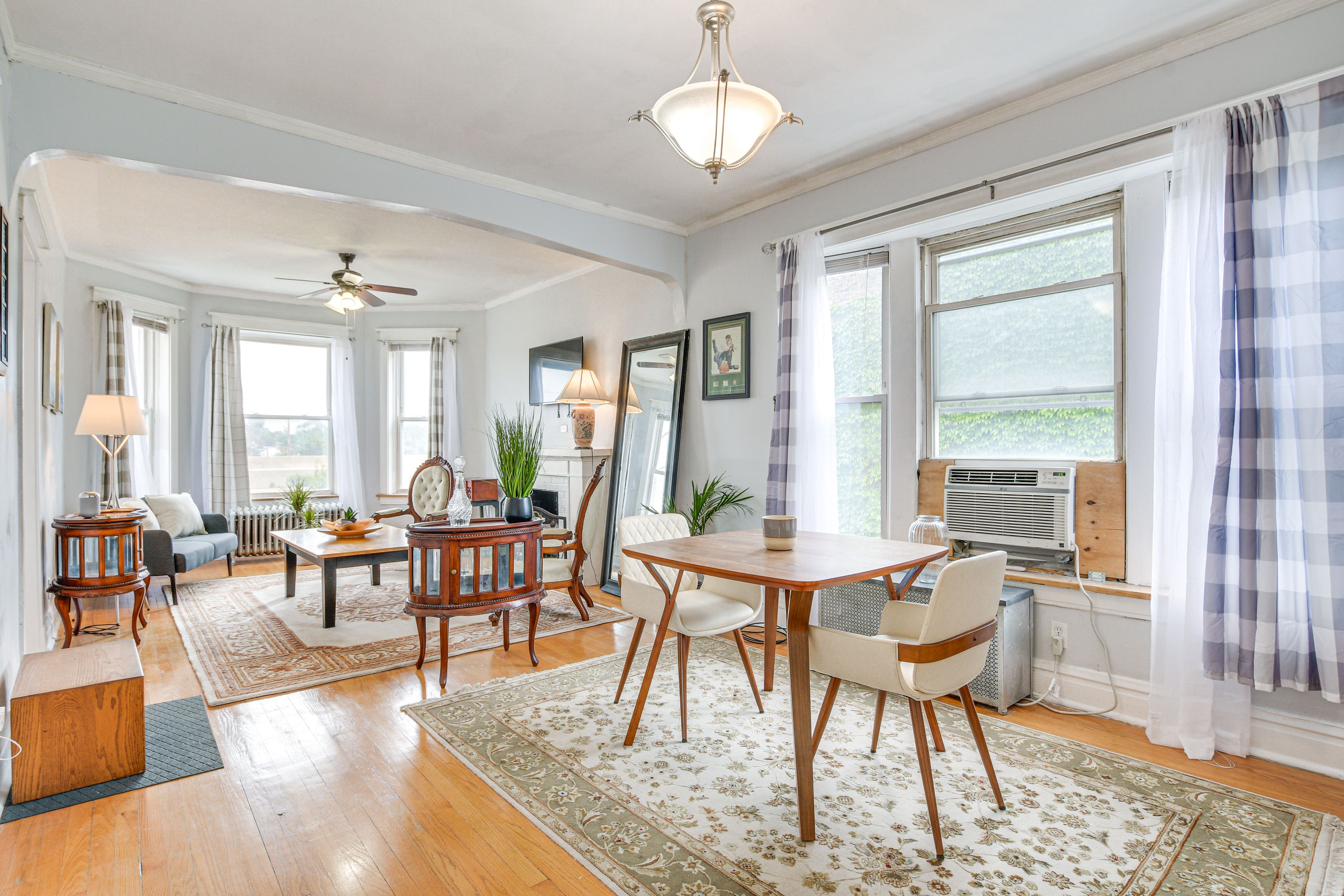 Dining Area | Open Floor Plan | Window A/C Unit