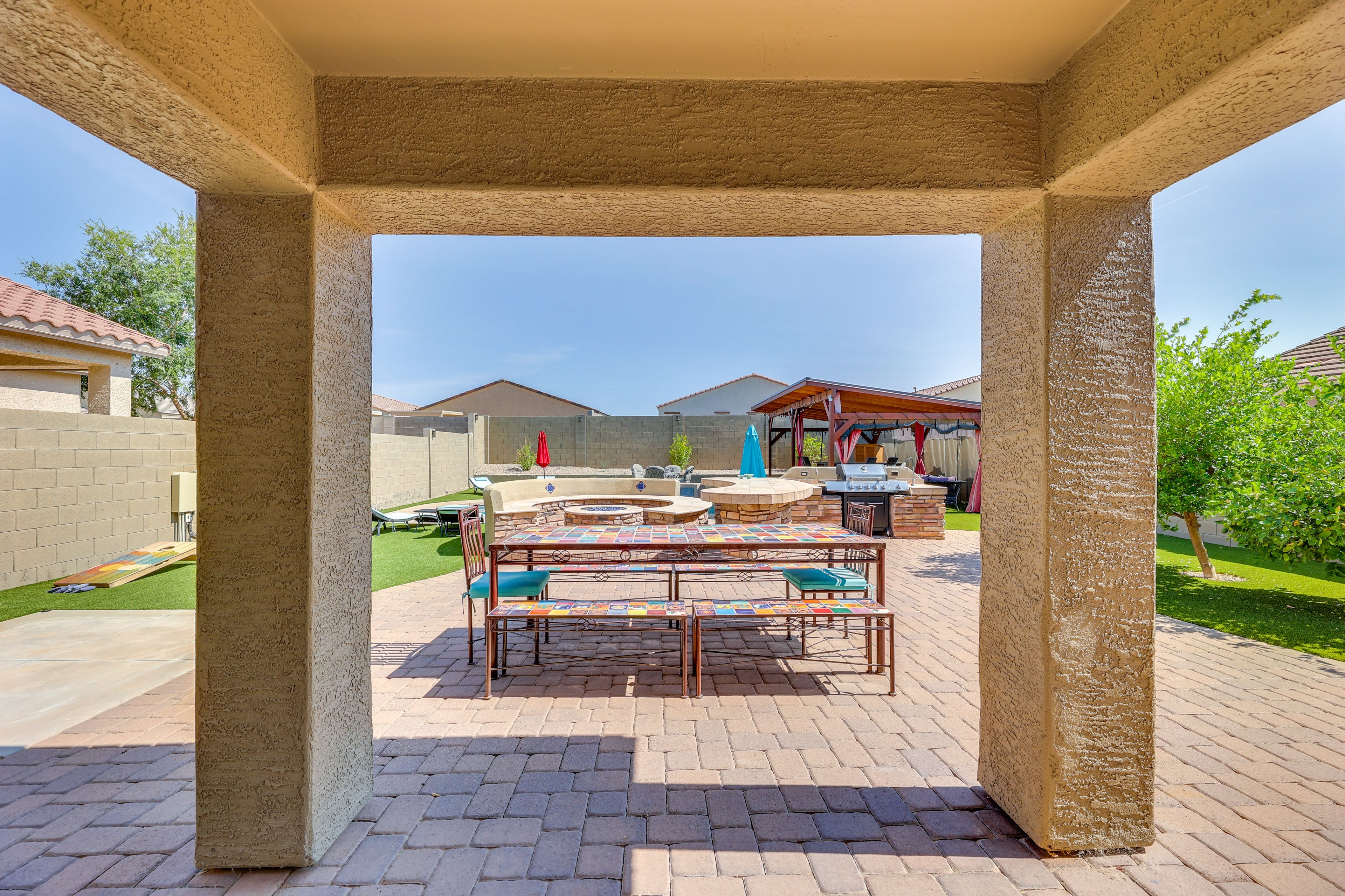 Fenced-In Yard | Dining Table | Lounging Furniture | Private Pool | Gas Fire Pit