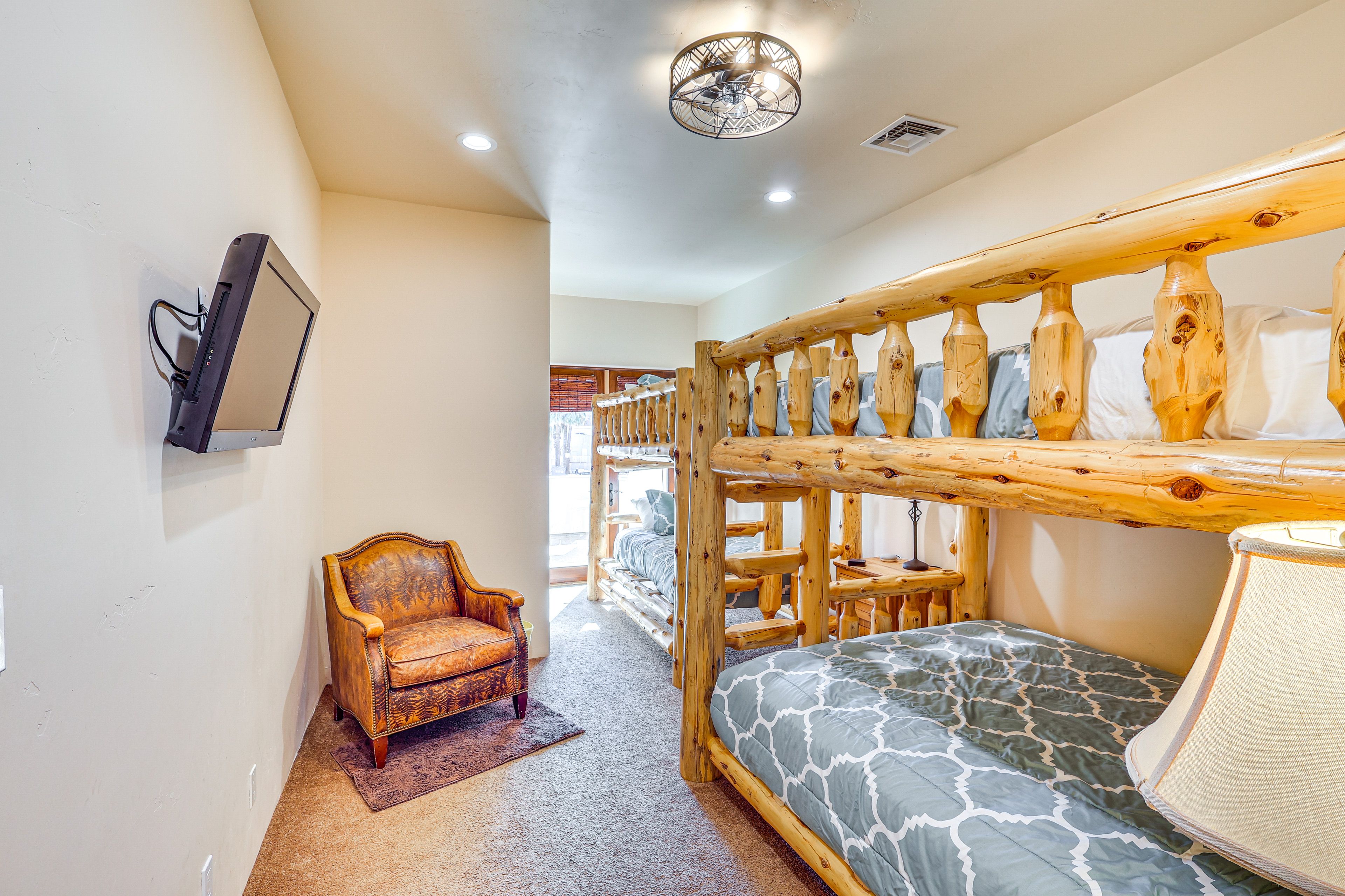 Bedroom 3 | 2nd Floor | Full/Queen Bunk Bed | Twin Bunk Bed | Smart TV