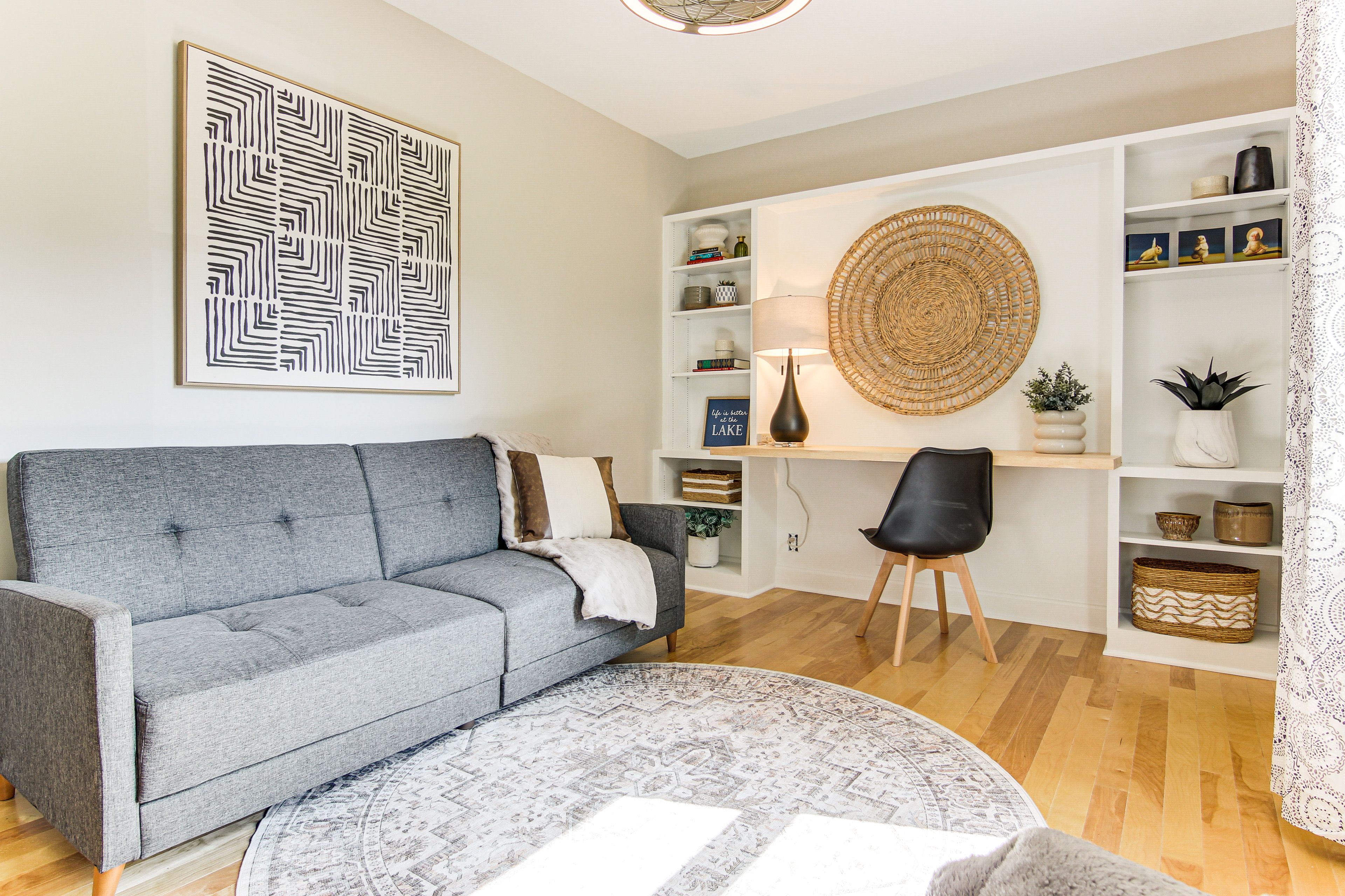 Office | Main Floor | Full Futon | Laptop-Friendly Workspace