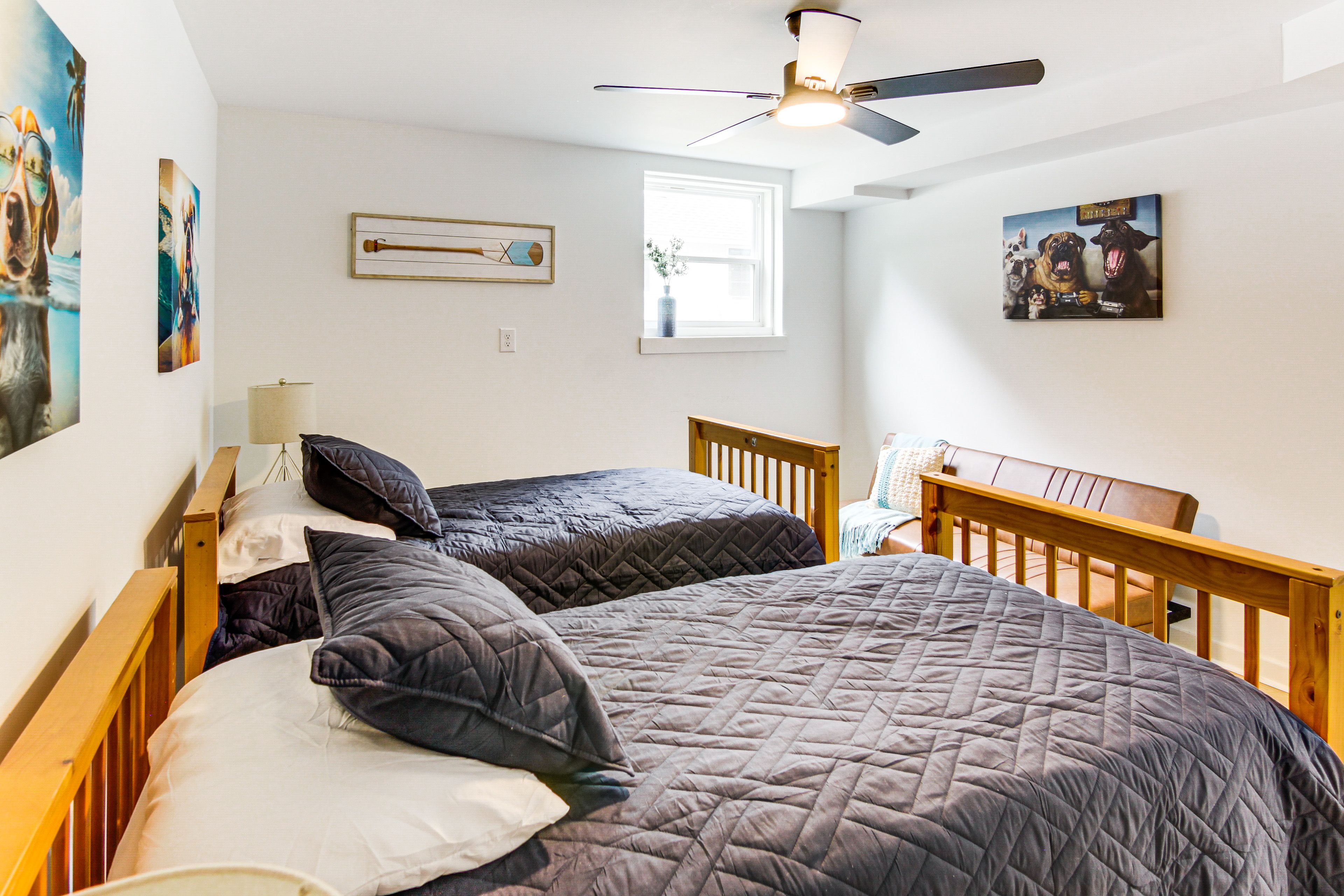 Bedroom 5 | Ground Floor | 2 Twin Beds | Twin Futon