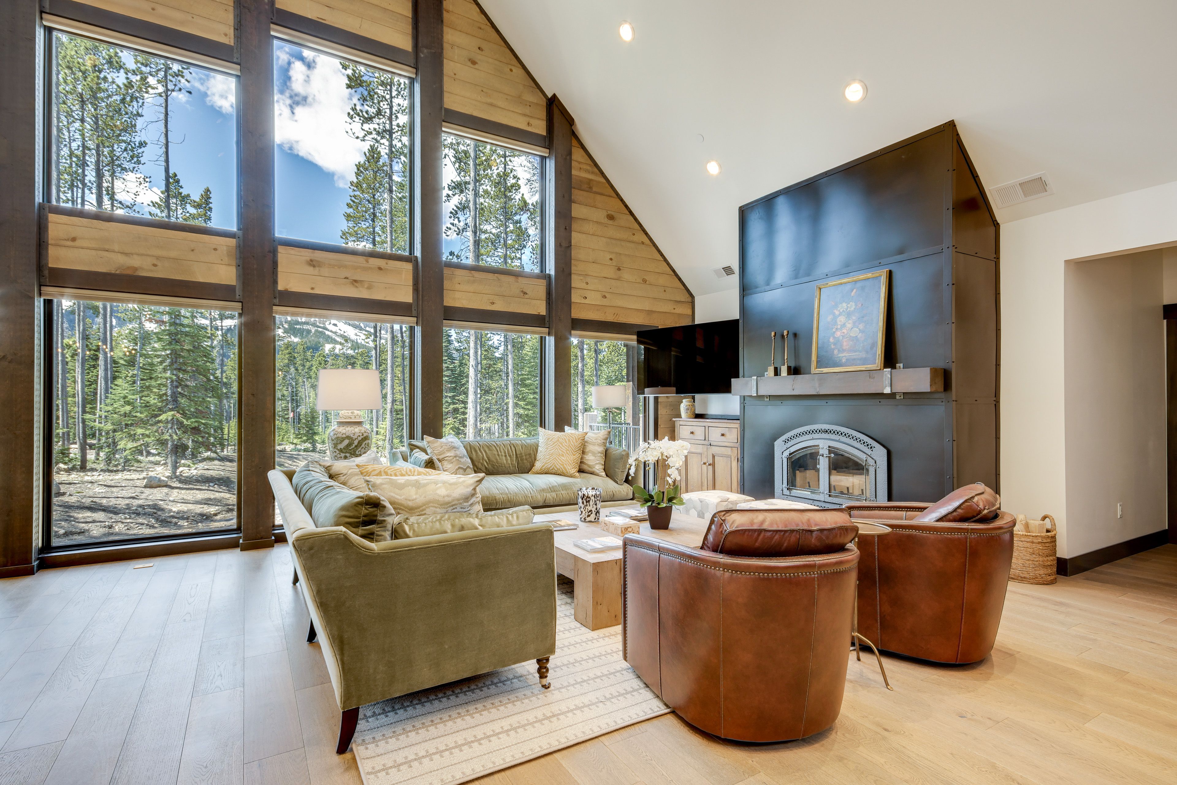 Main Living Room | Main Floor | Smart TV w/ Cable | Fireplace | Lone Peak View