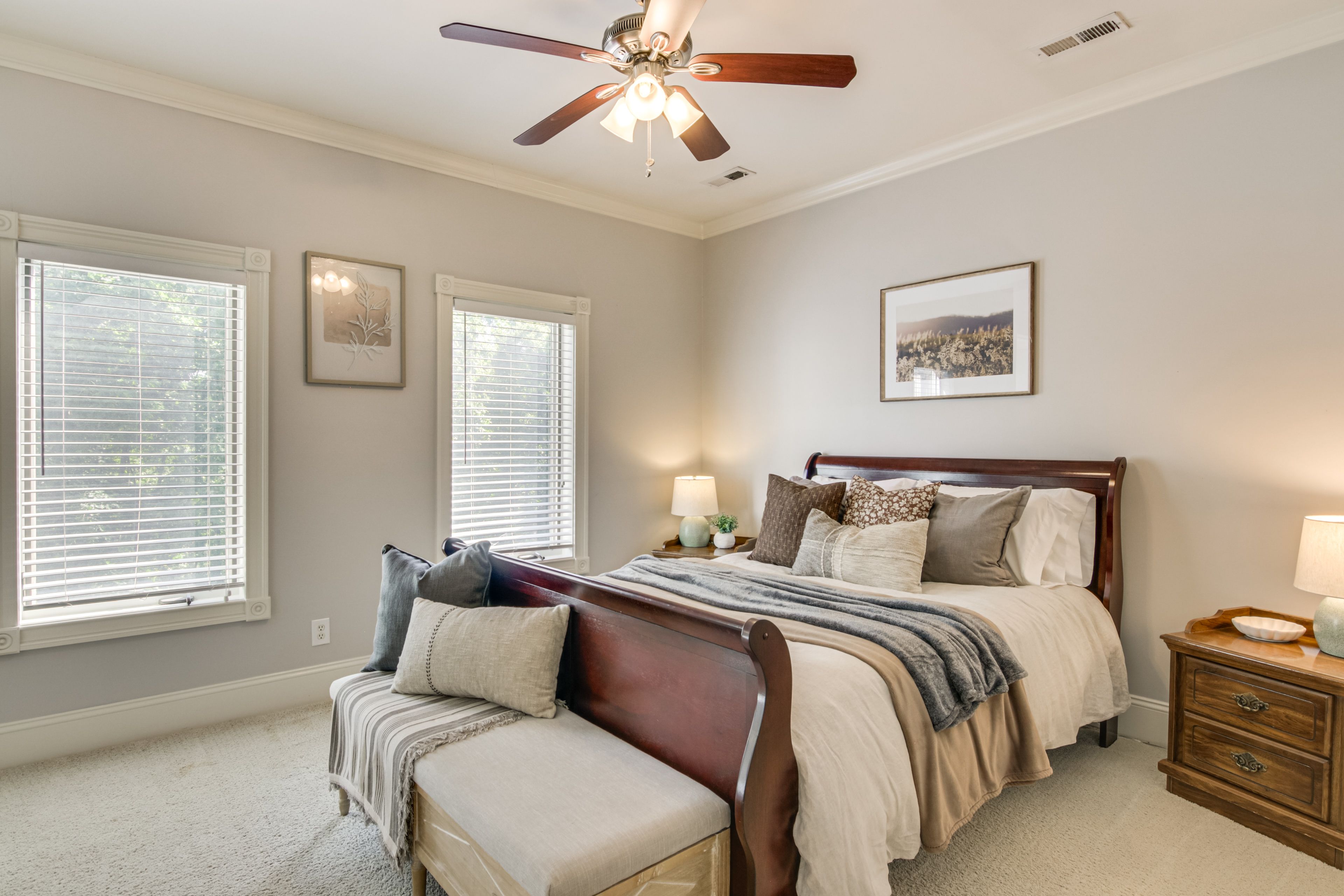 Bedroom 2 | 2nd Floor | Queen Bed | Walk-In Closet