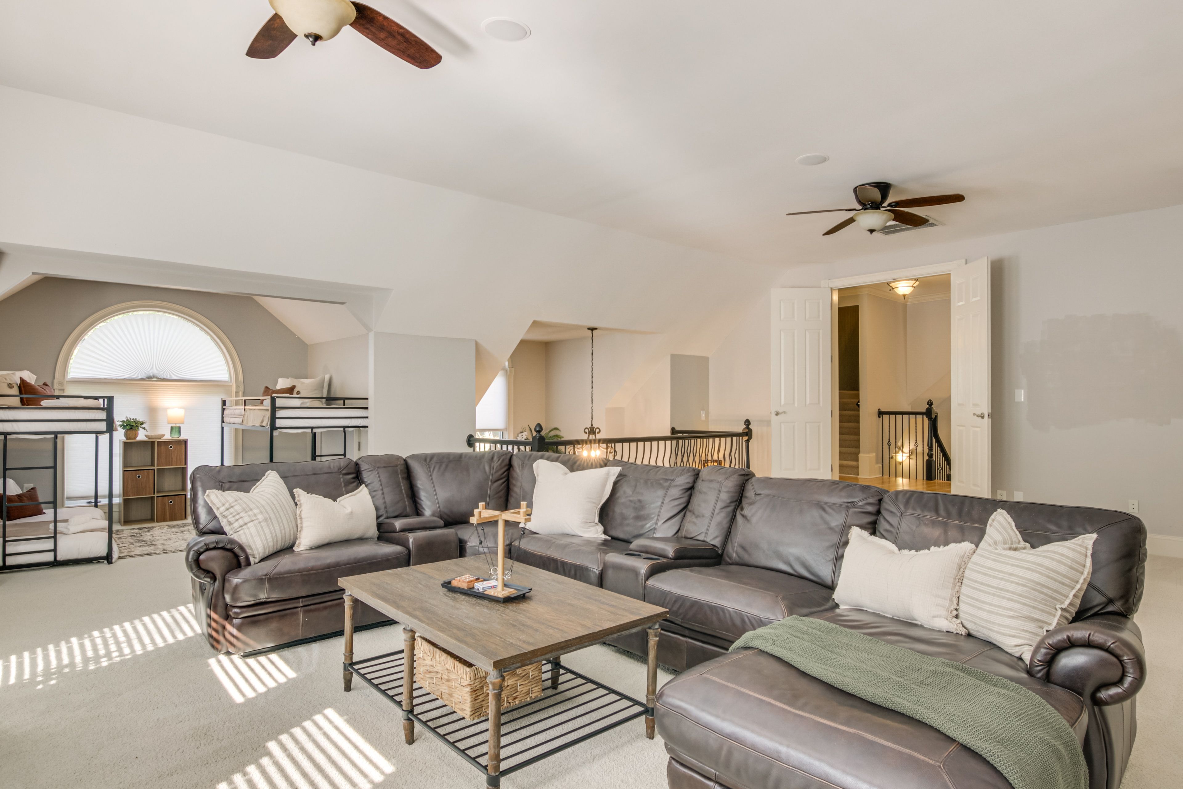 Loft | 2nd Floor | Gas Fireplace | 4 Twin Bunk Beds | Smart TV