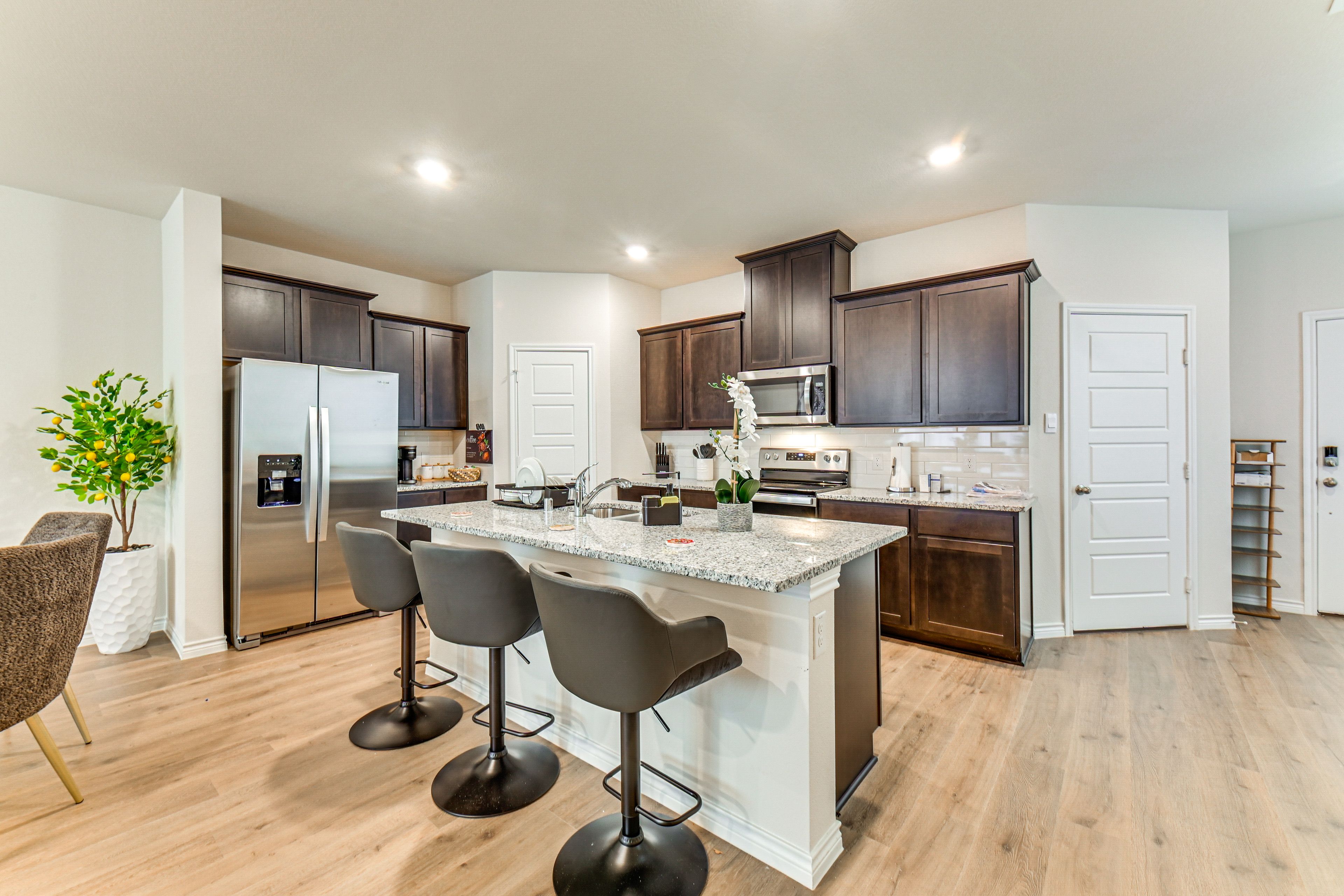 Kitchen | 2-Story Townhome | Free WiFi | Central A/C & Heating