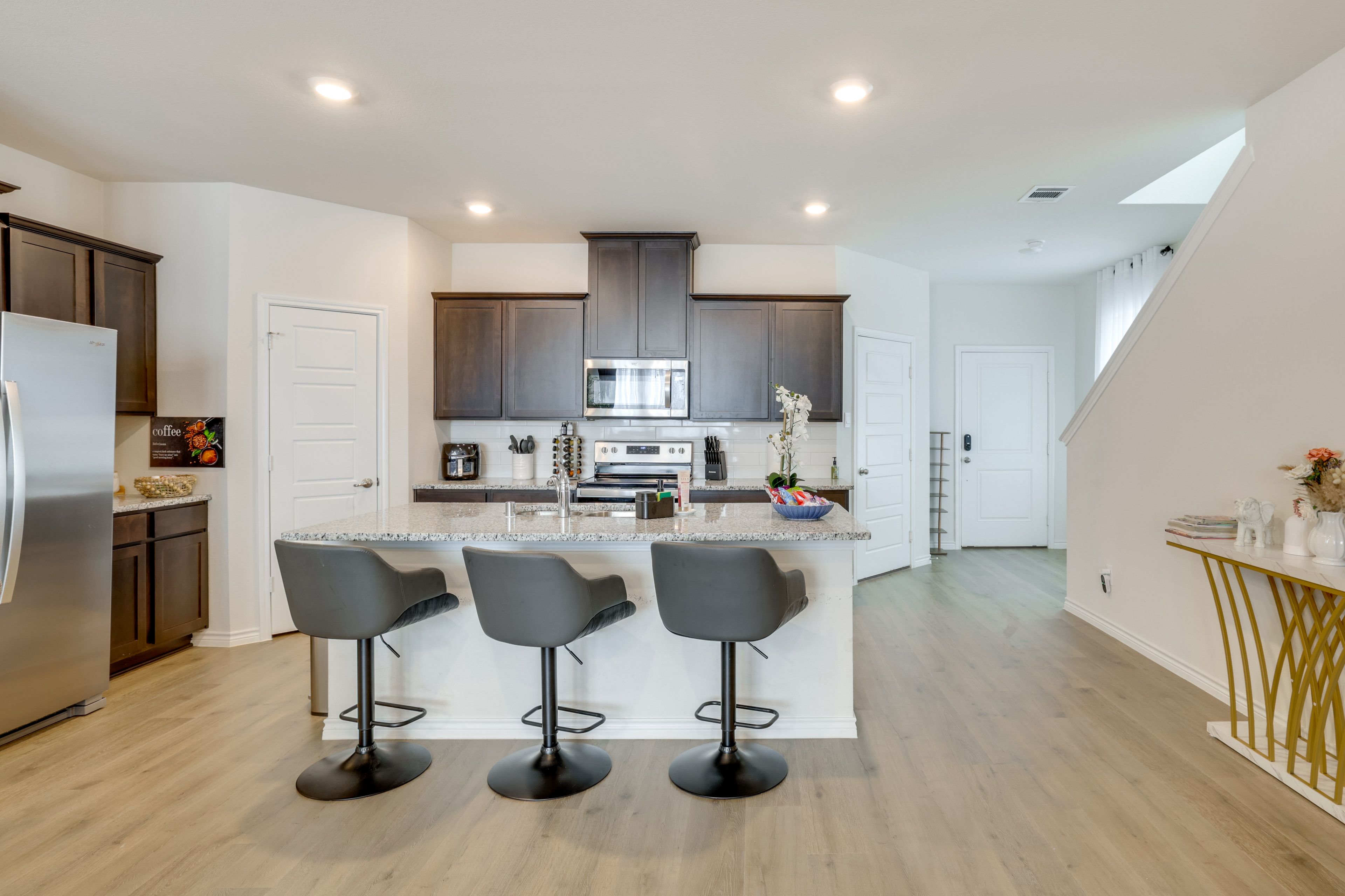Kitchen | 2-Story Townhome | Free WiFi | Central A/C & Heating