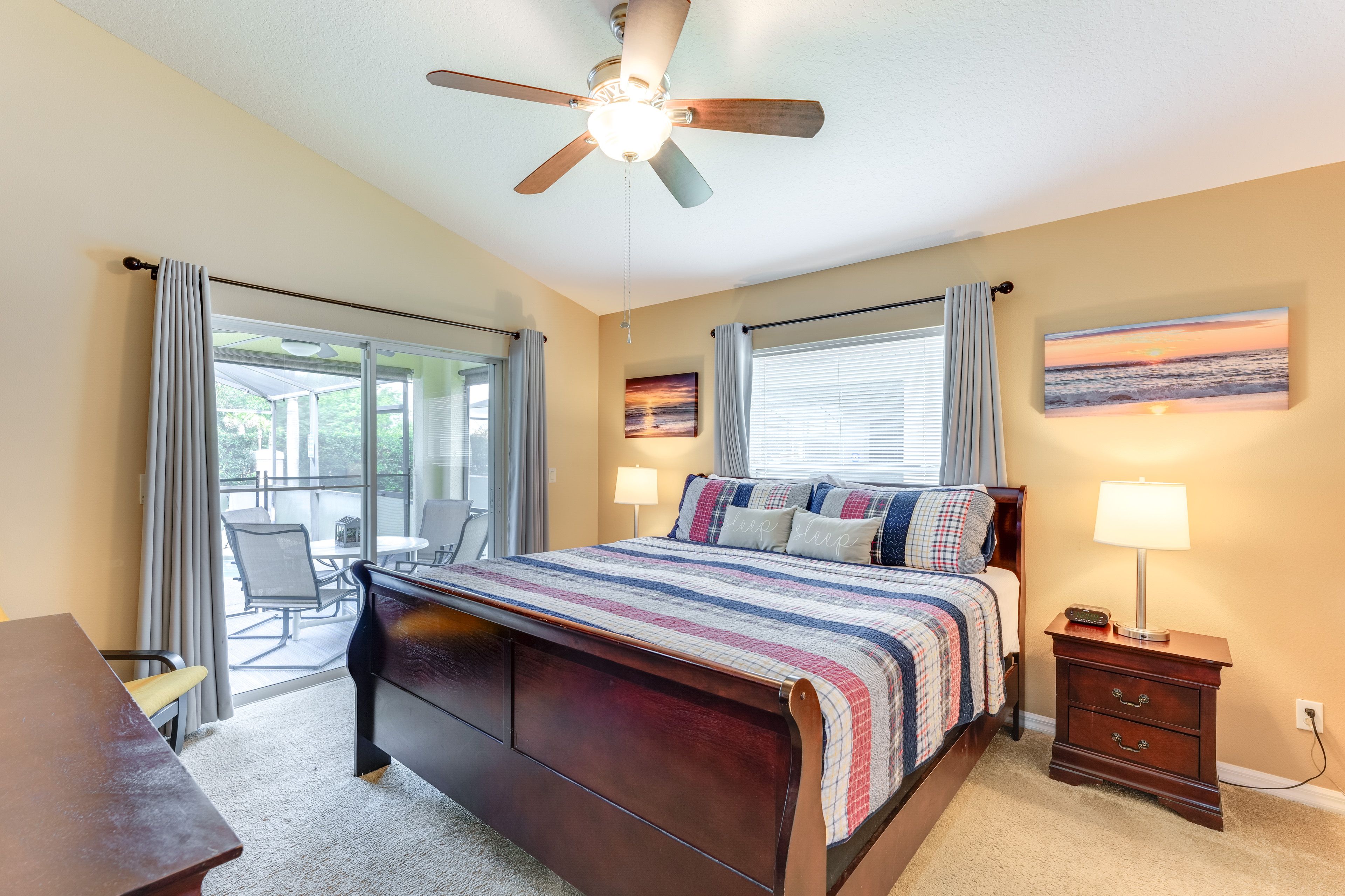 Bedroom 1 | King Bed | Linens Provided | Smart TV