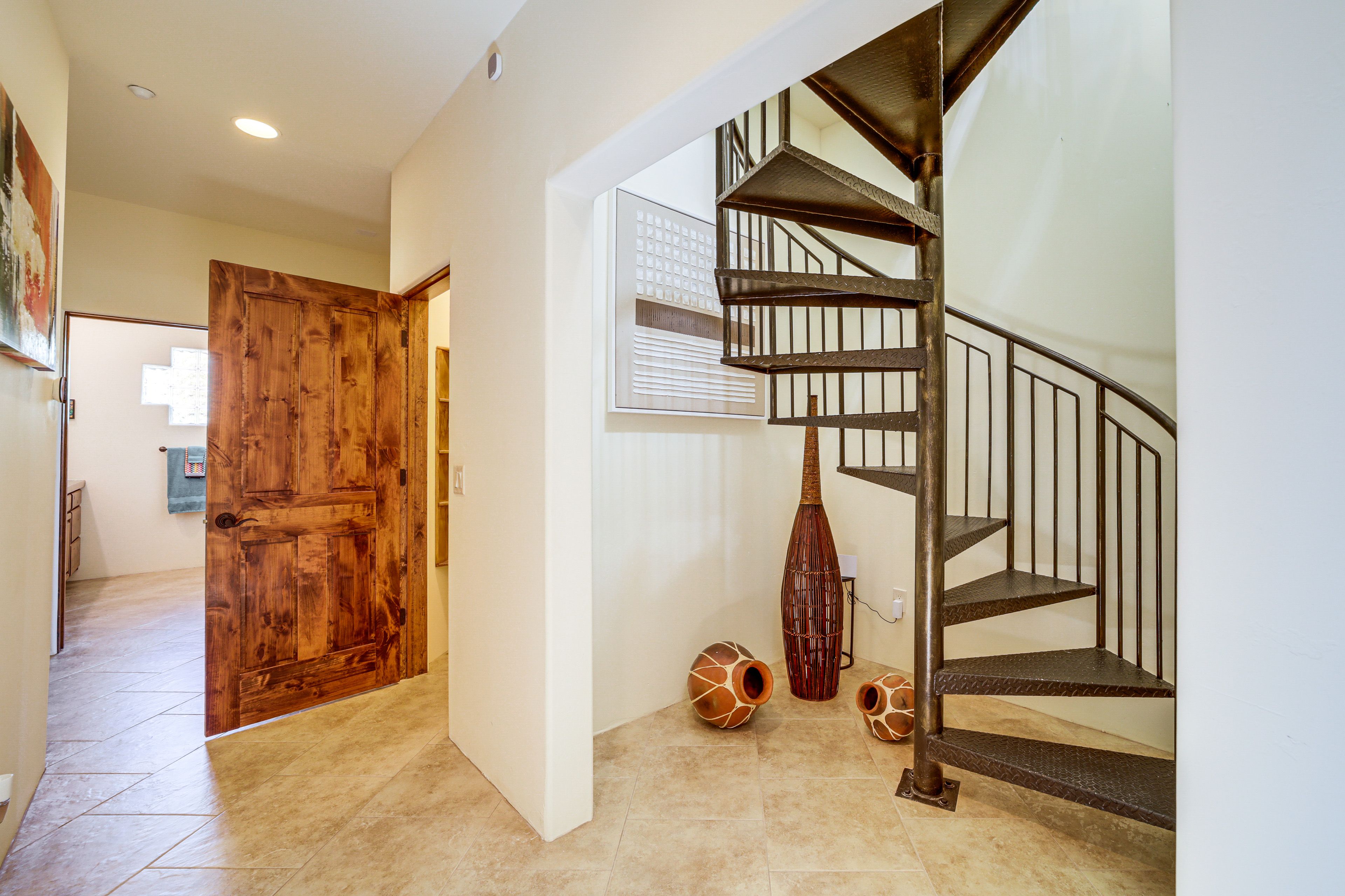 Stairs to Rooftop Patio